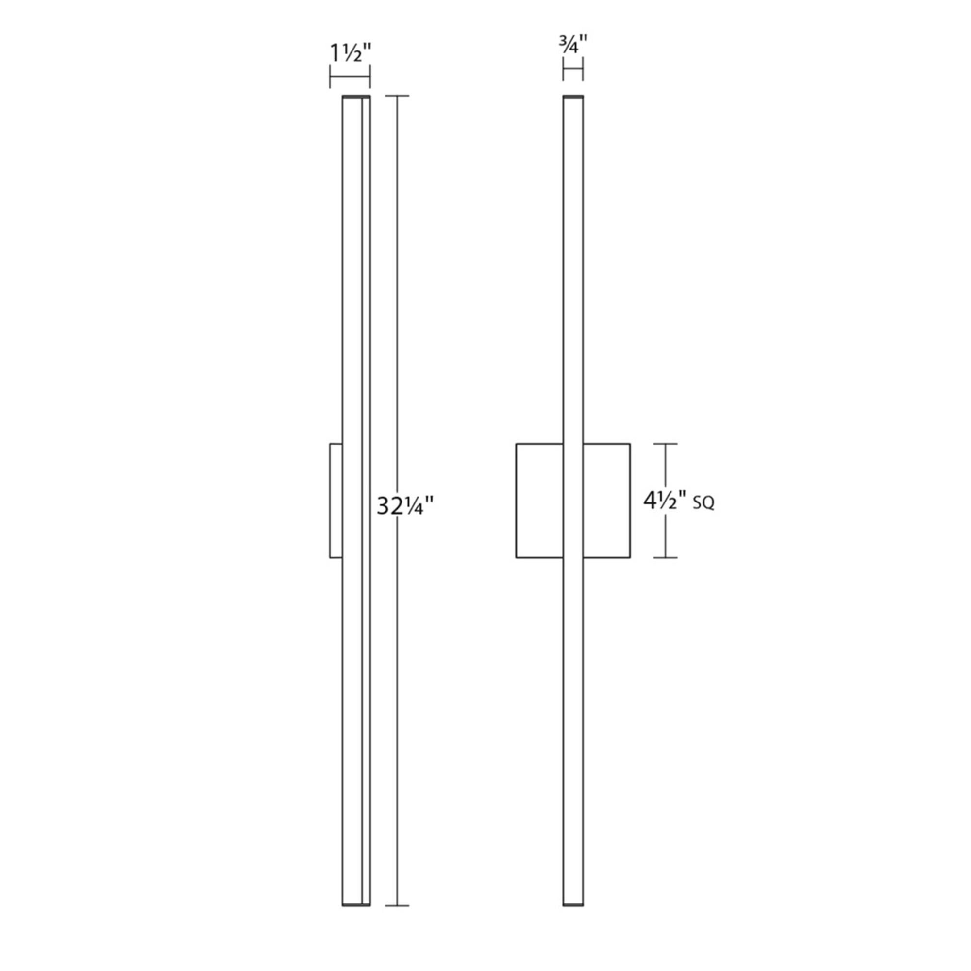 SONNEMAN Stix 32 Inch LED Bath Vanity Light