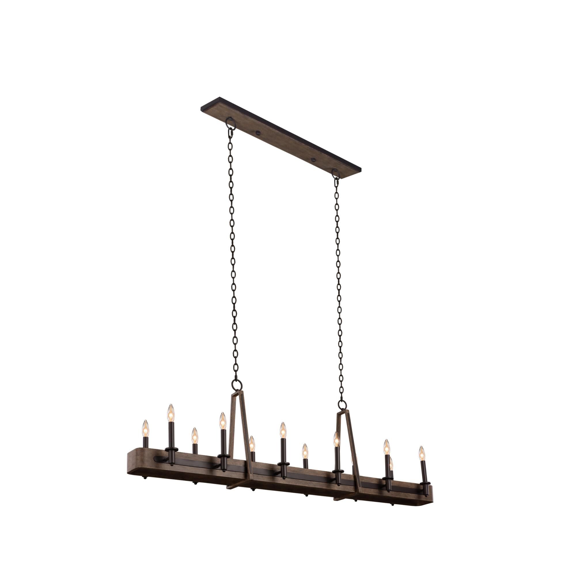Duluth 60 Inch 12 Light Linear Suspension Light by Kalco Lighting