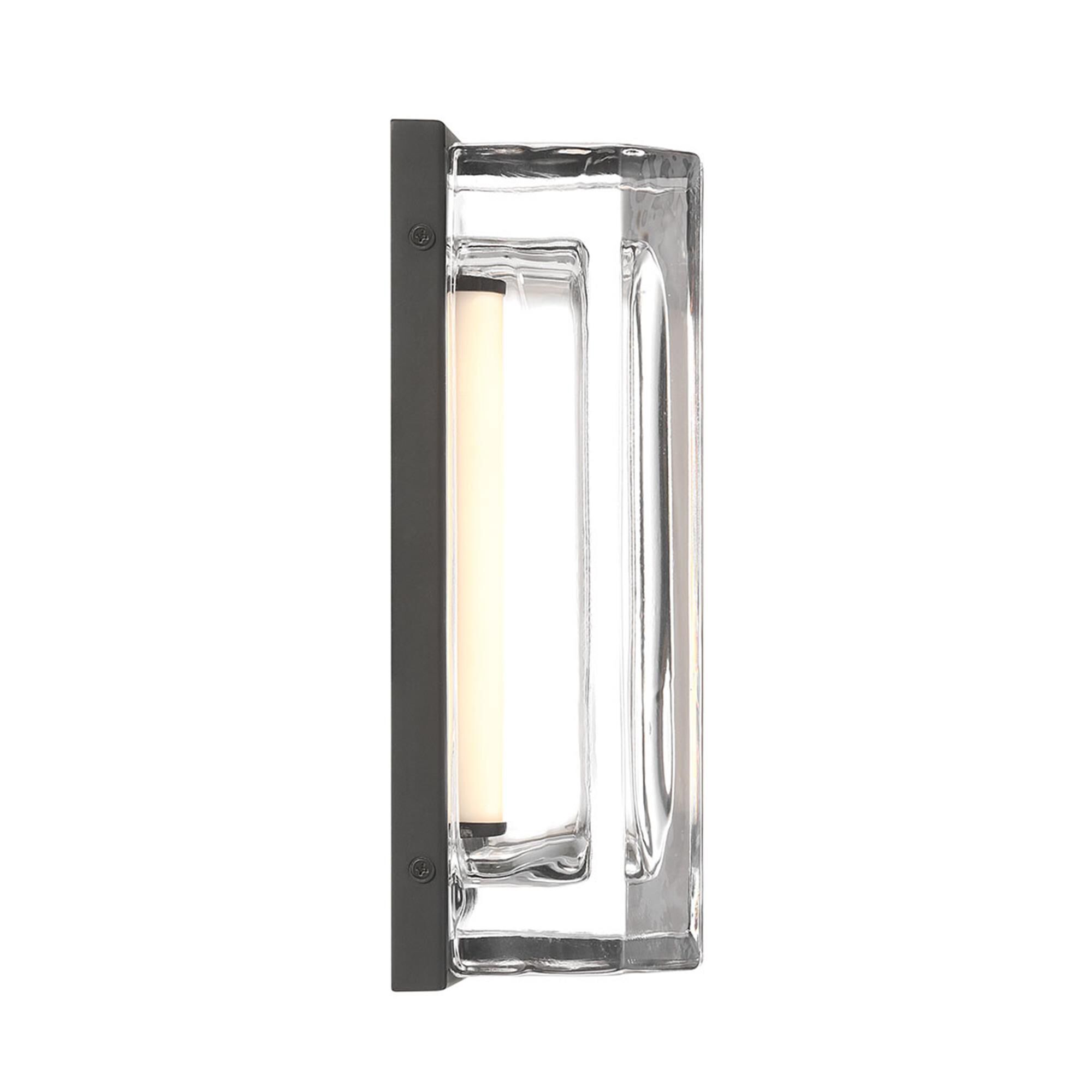 Shown in Black finish and Clear glass