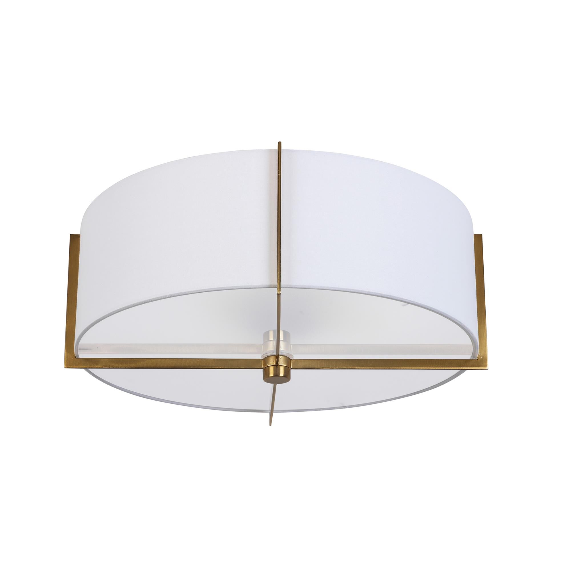 Preston 15 Inch 3 Light Semi Flush Mount by Dainolite