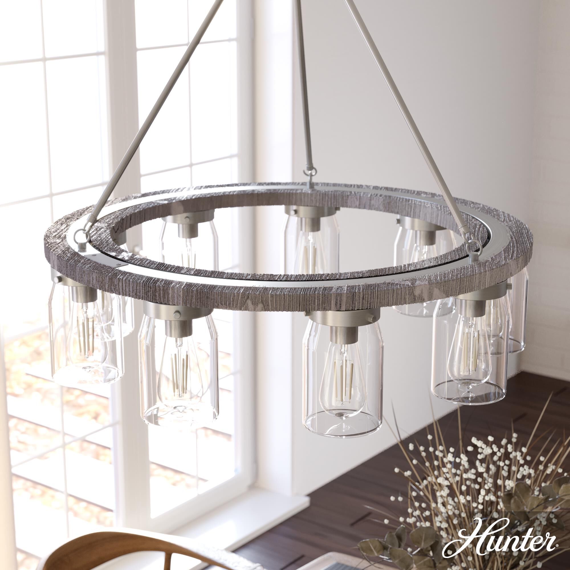 Station 14 Inch Large Pendant by Hunter Fan