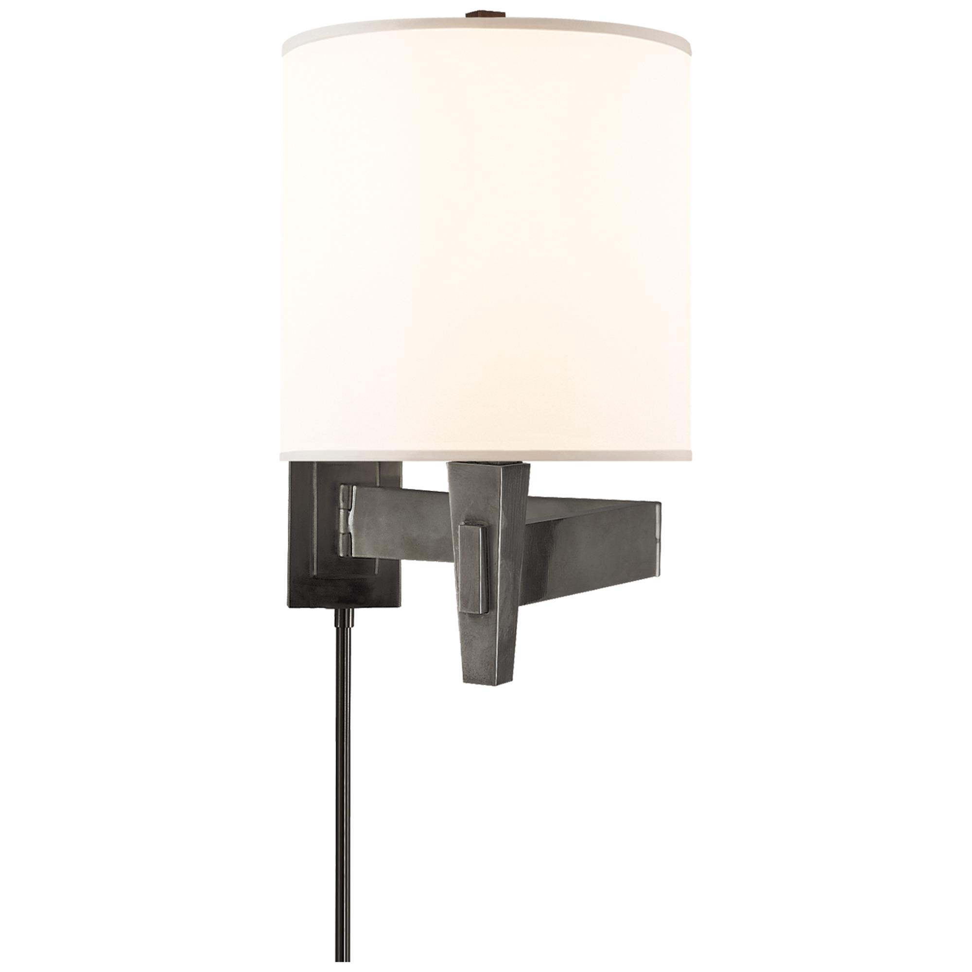 Shown in Bronze finish and Silk shade