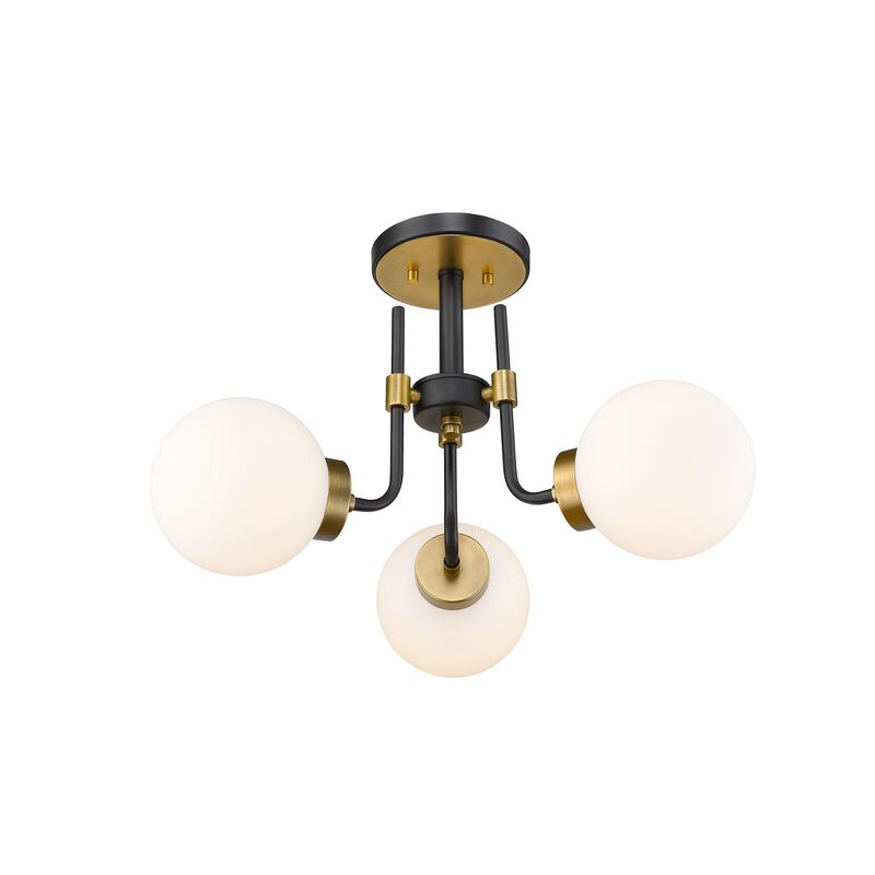 Parsons 22 Inch 3 Light Semi Flush Mount by Z-Lite