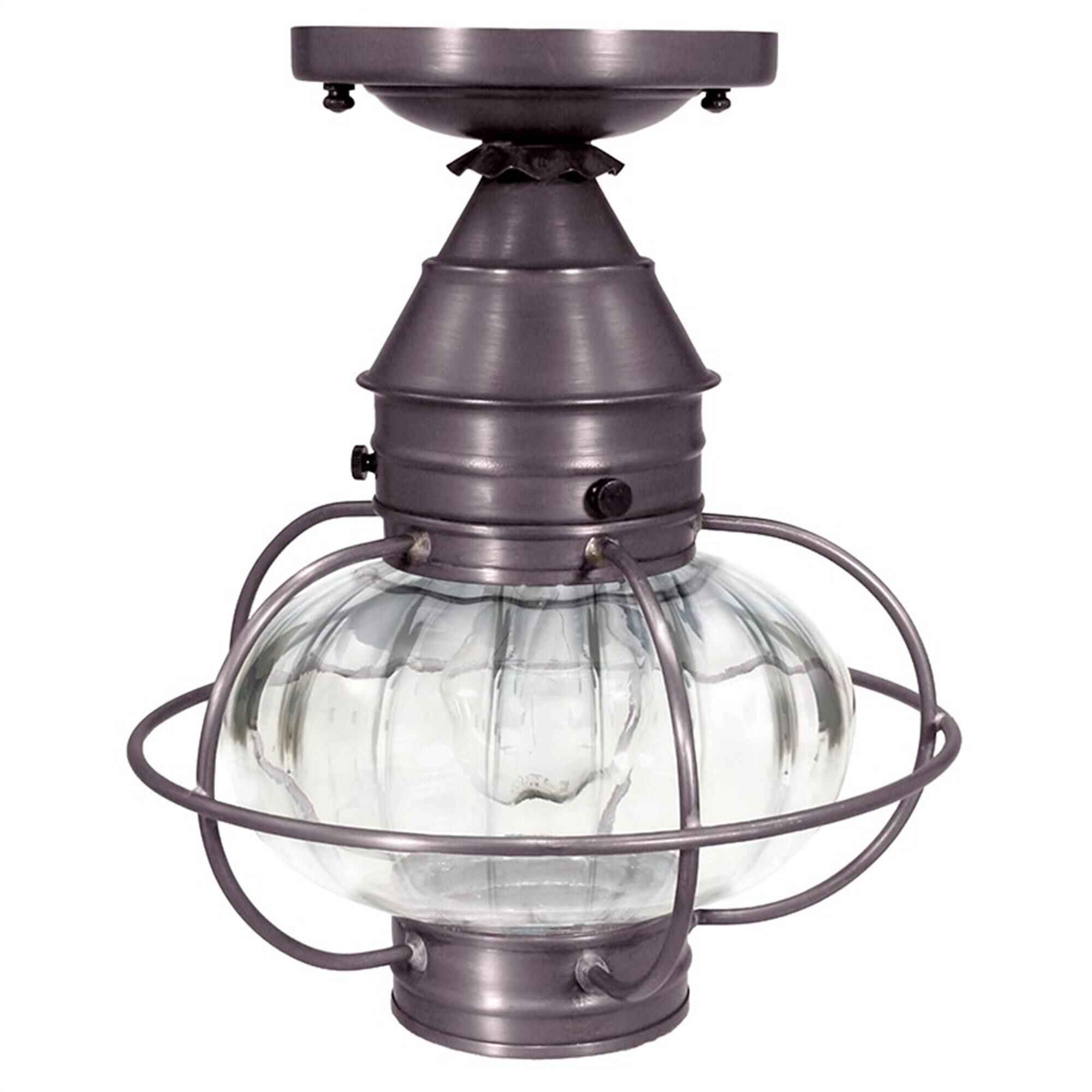 Onion 9 Inch Outdoor Flush Mount,