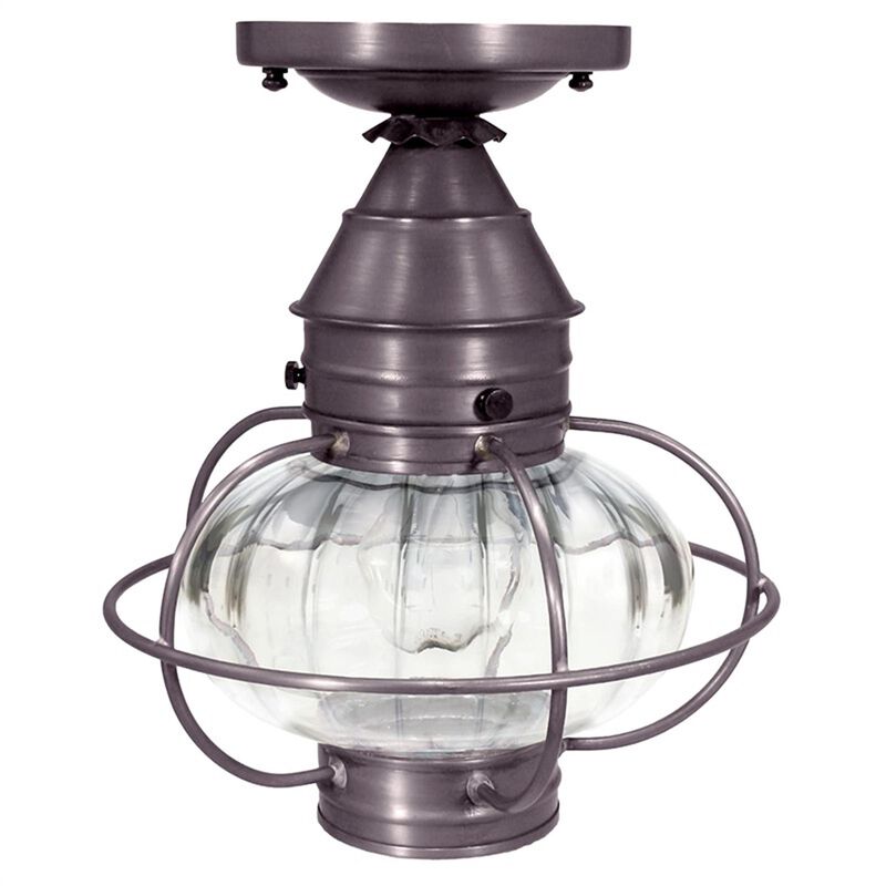 Onion 9 Inch Outdoor Flush Mount by Northeast Lantern