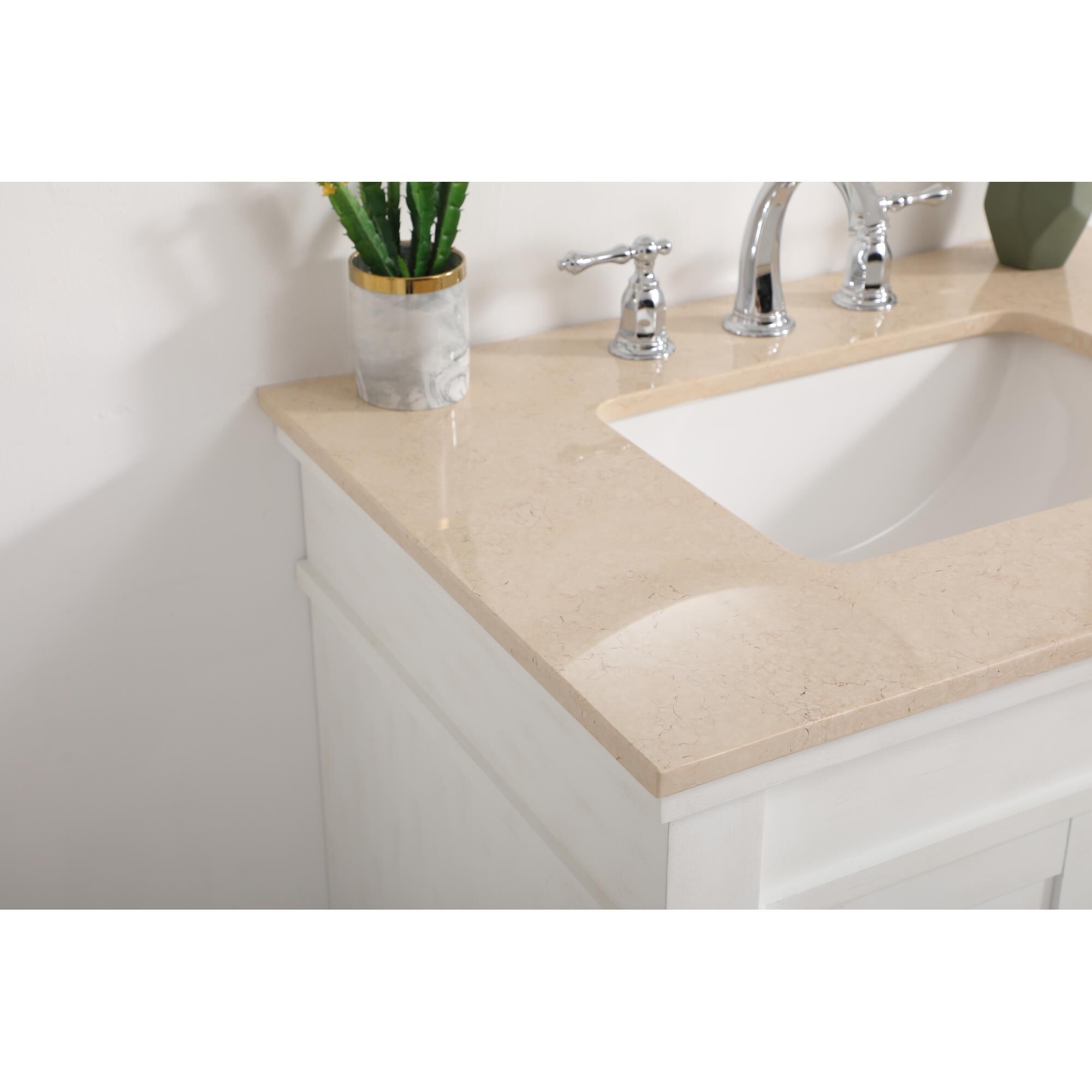 Shown in Antique White finish