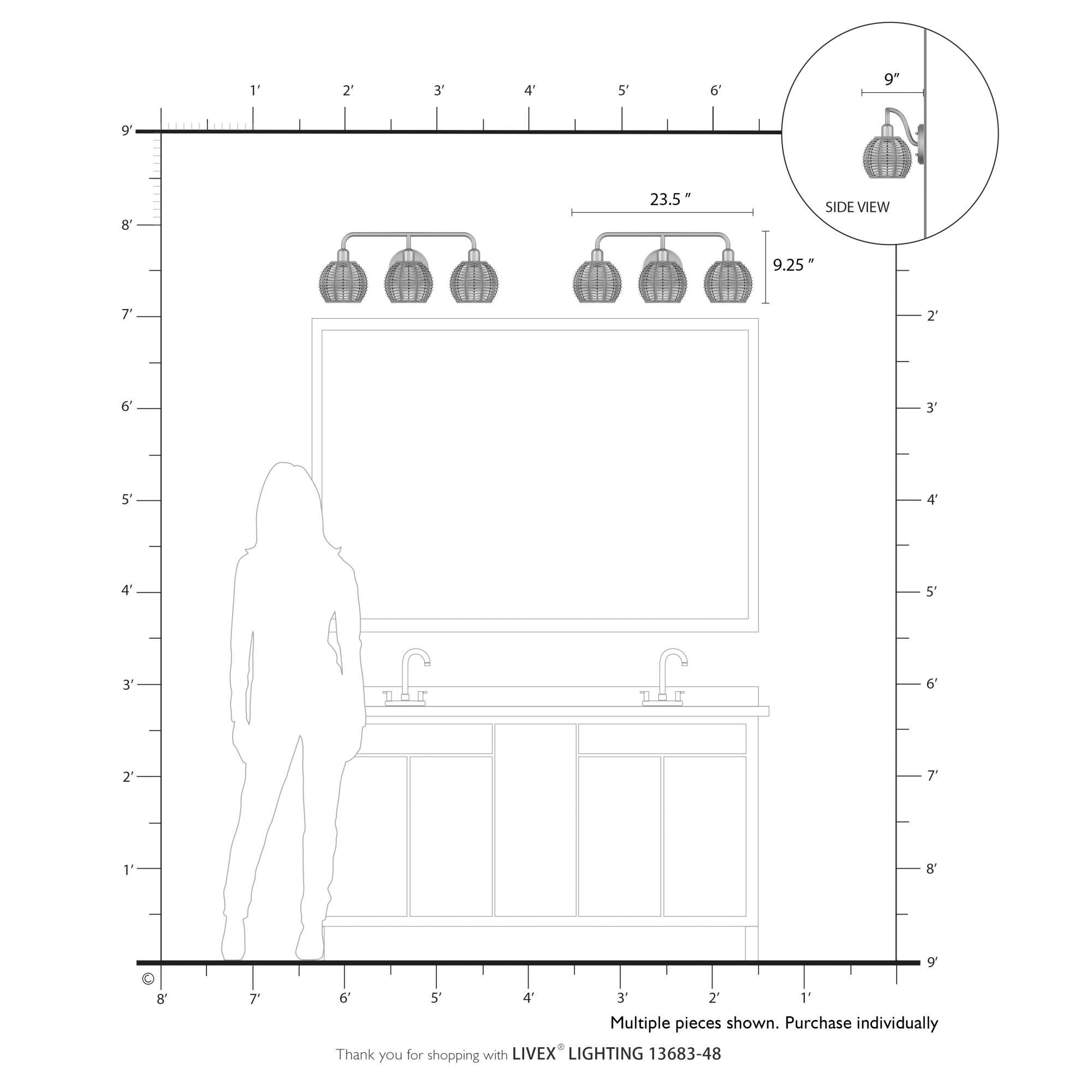 Shown in Antique Gold Leaf finish and Hand-Woven French Beige Paper Rope shade