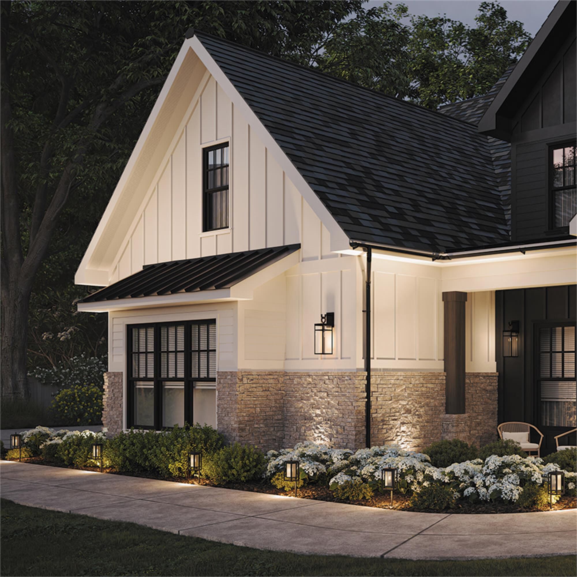Shown in Black finish and Etched glass