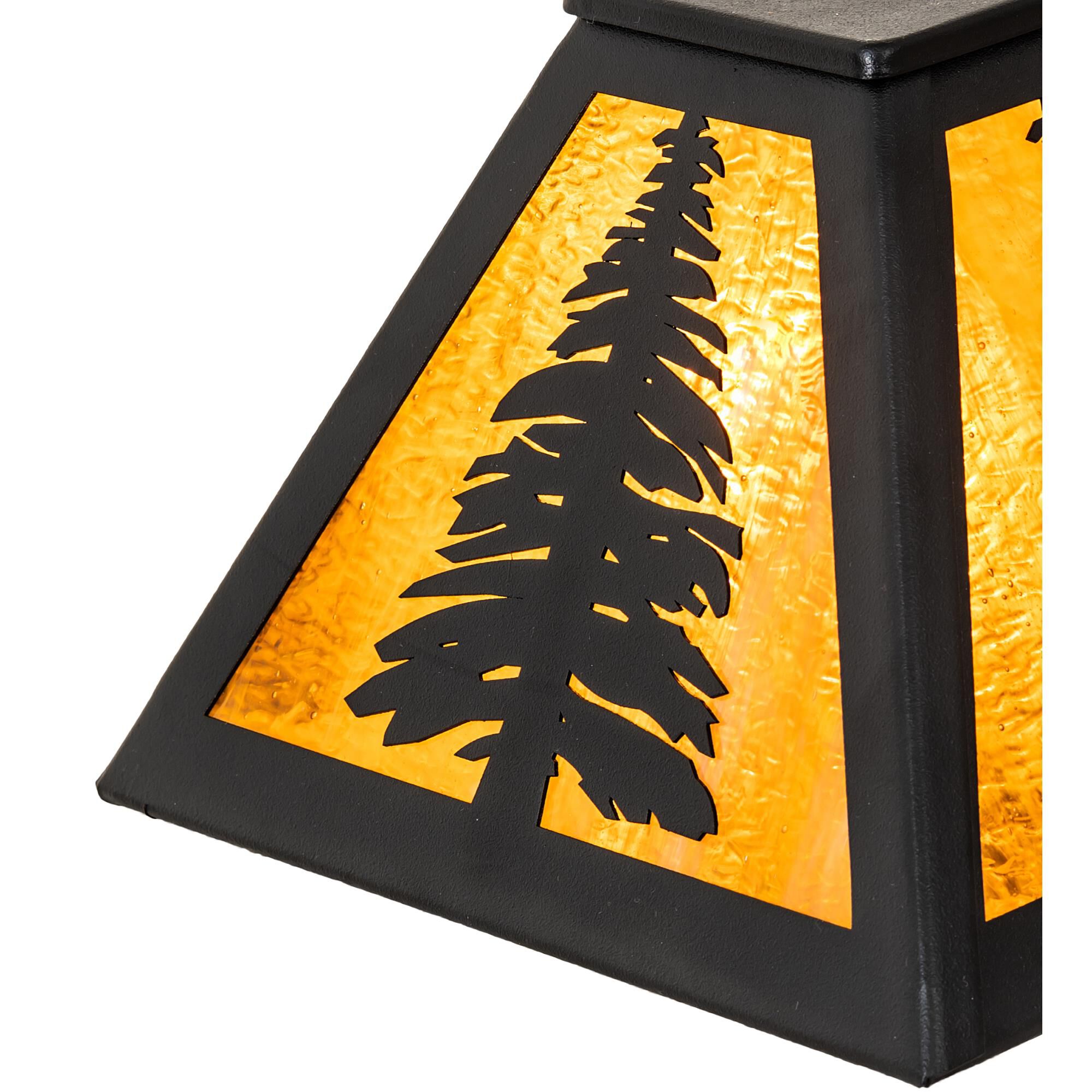 Shown with Amber /Acrylic;Black Metal Finish glass