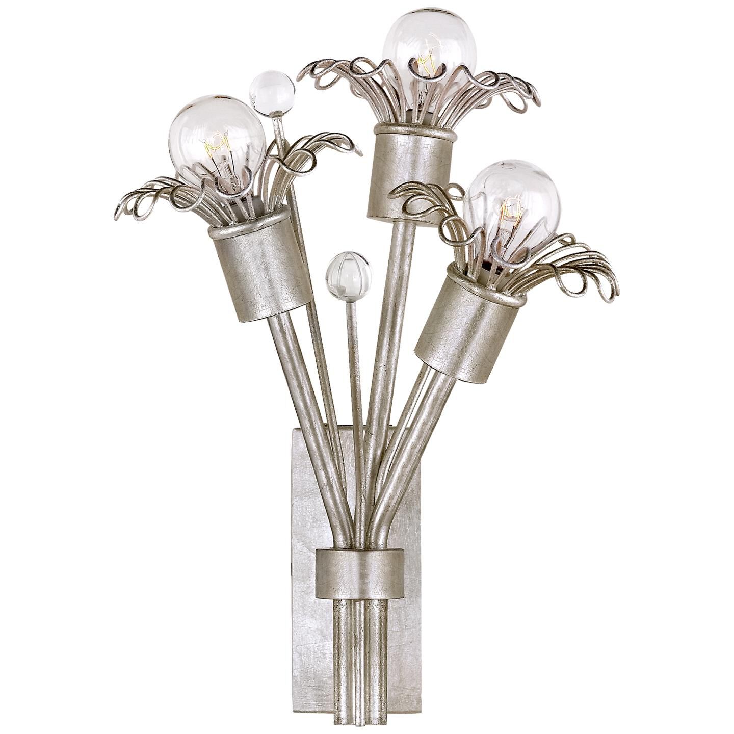 Shown in Burnished Silver Leaf finish 