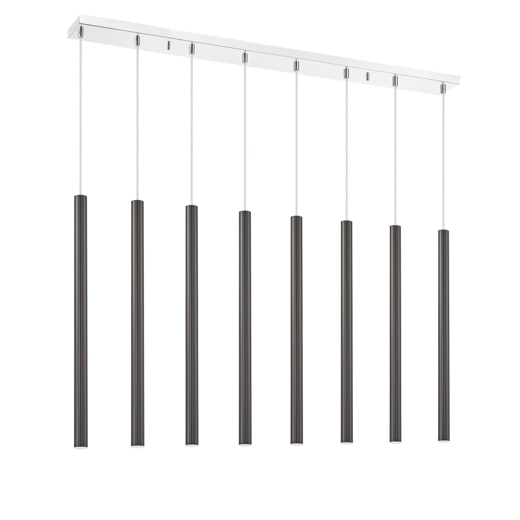 Forest 44 Inch 8 Light LED Linear Suspension Light by Z-Lite