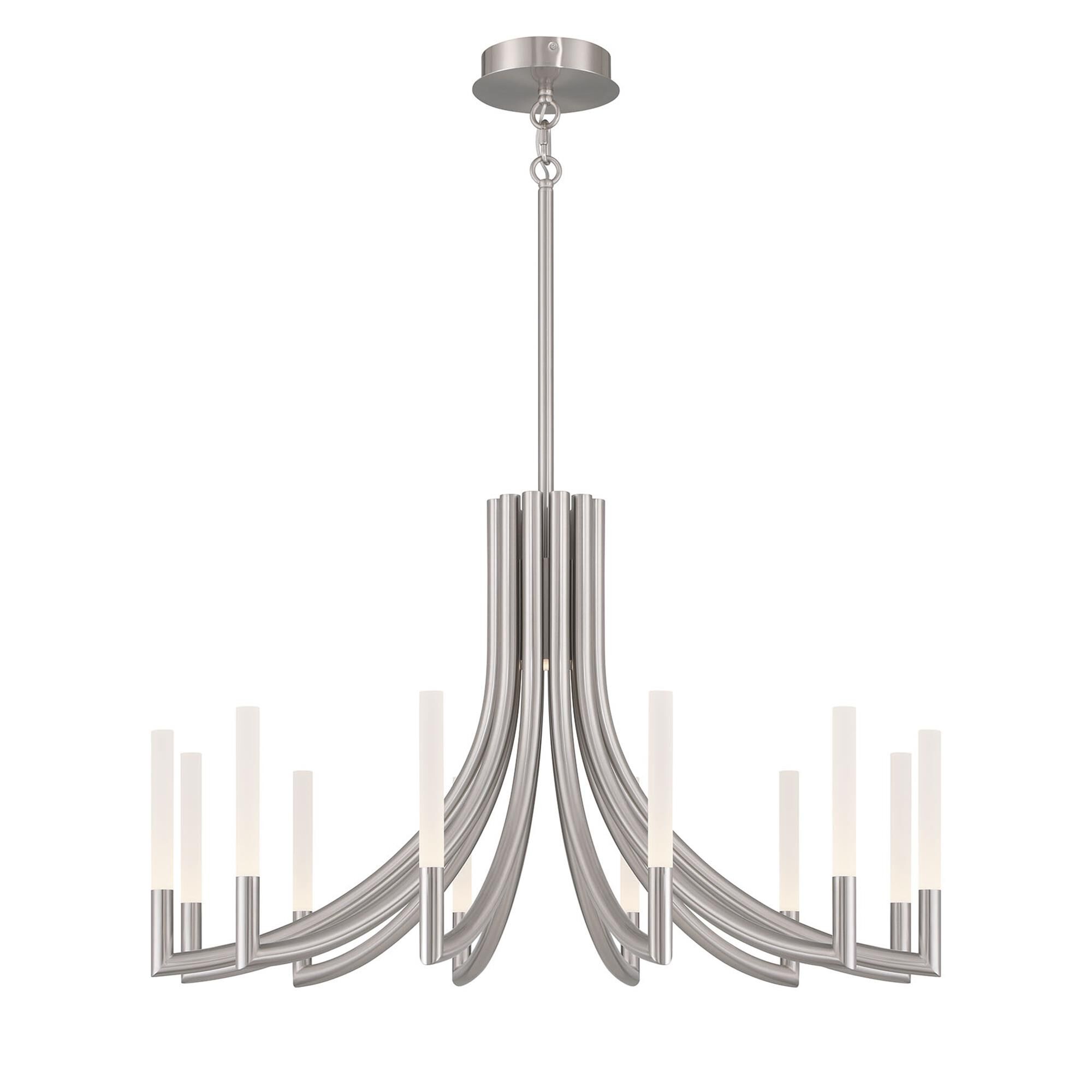 Shown in Nickel finish and Frosted Acrylic glass