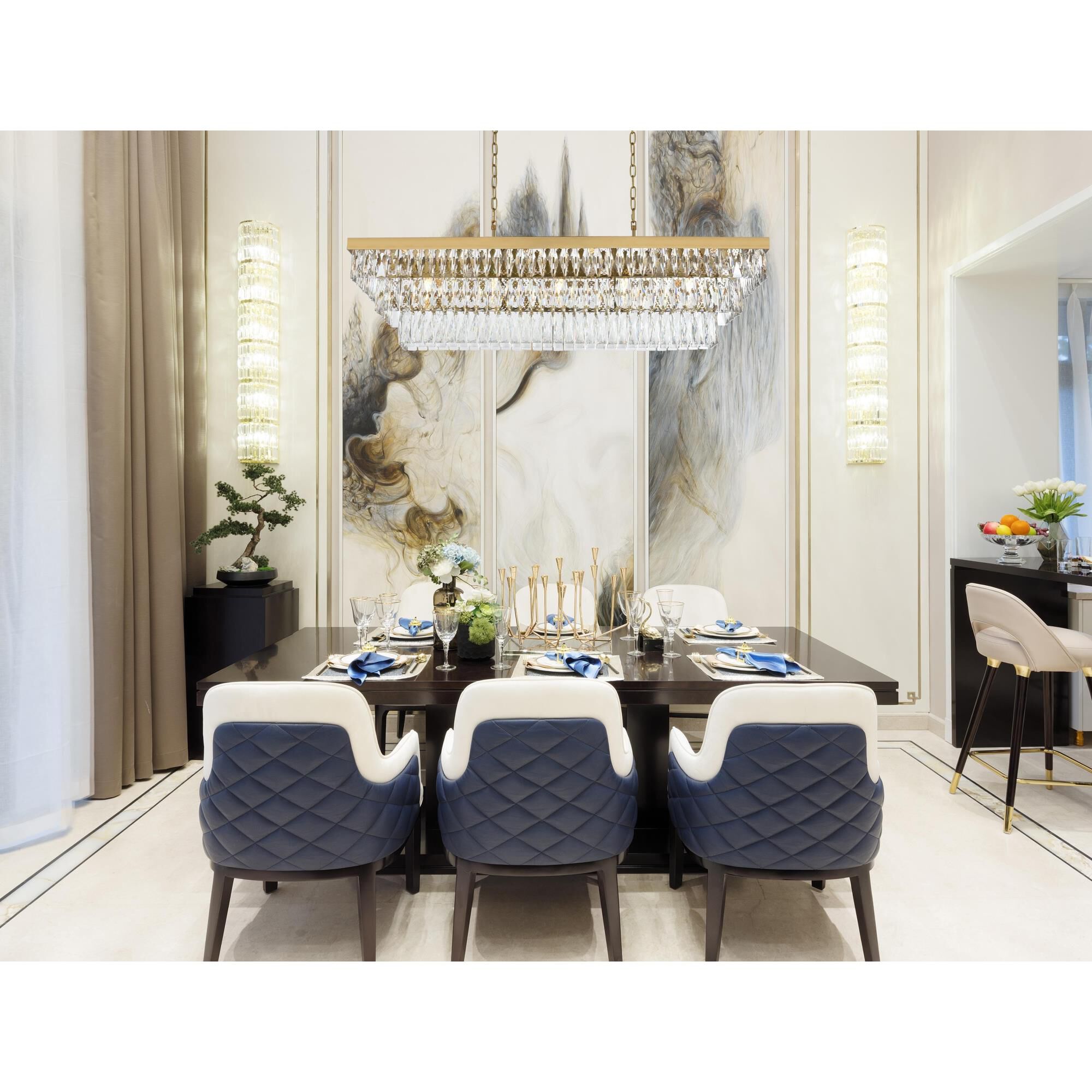 Josephine 48 Inch Linear Suspension Light by Elegant Lighting