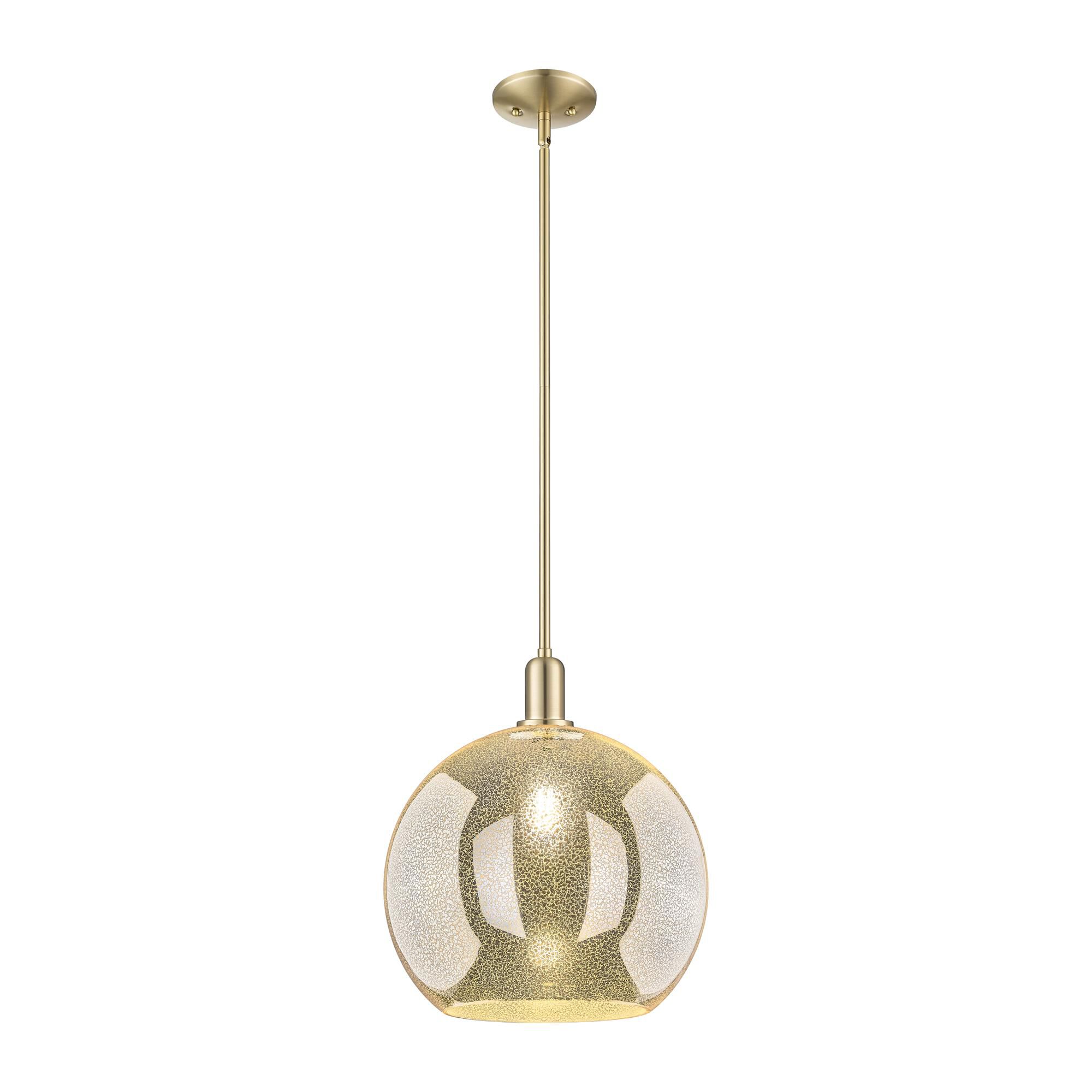 Shown in Champagne Bronze finish and Mercury glass