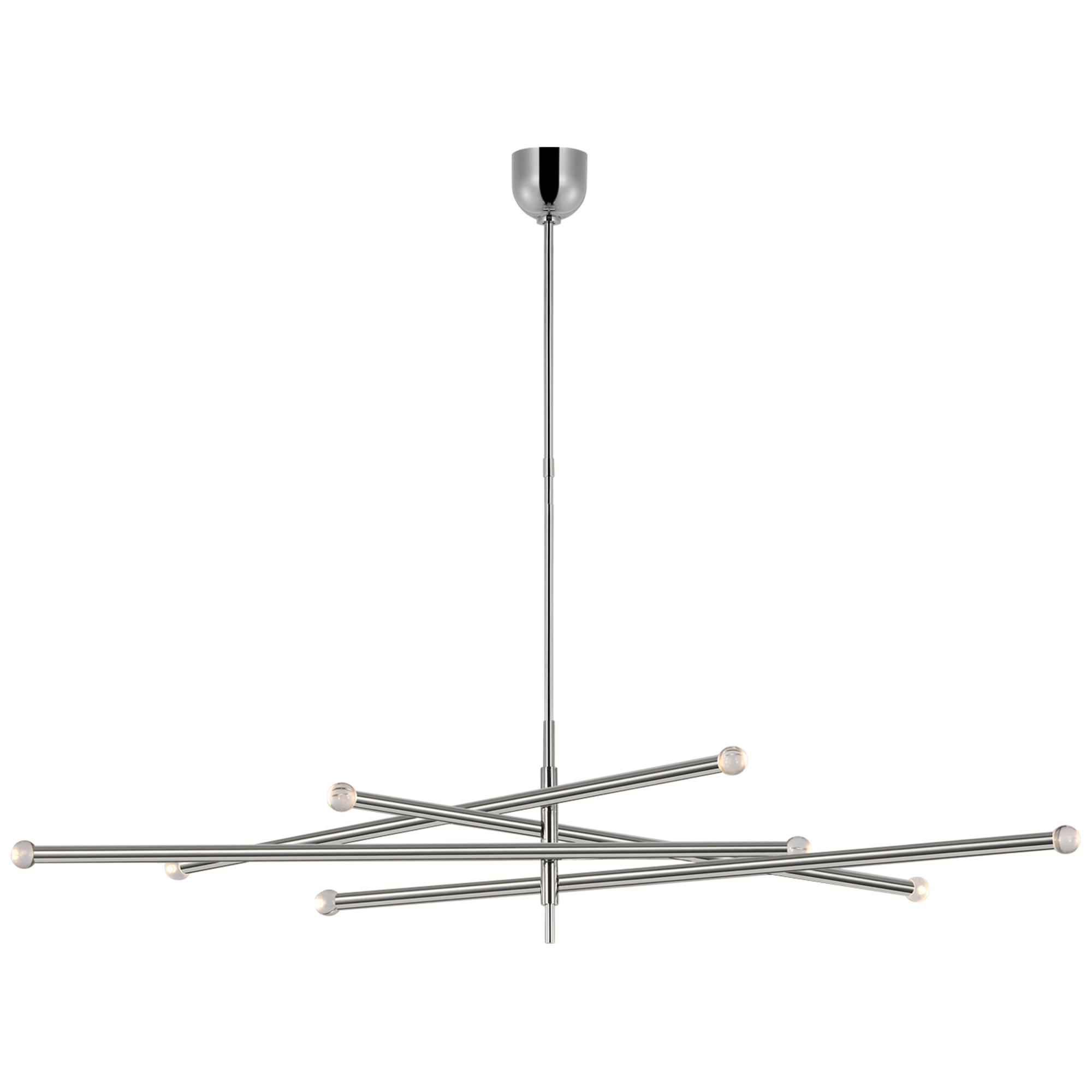 Shown in Polished Nickel finish and Clear glass