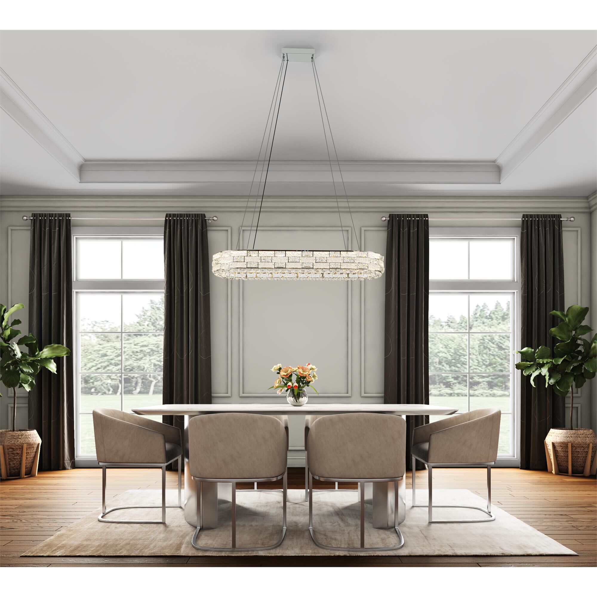 Elegance 47 Inch Linear Suspension Light,