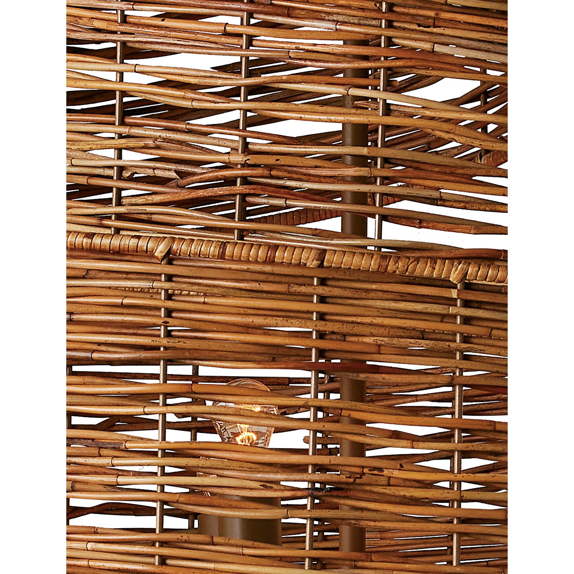 Shown in Khaki and Natural Rattan finish