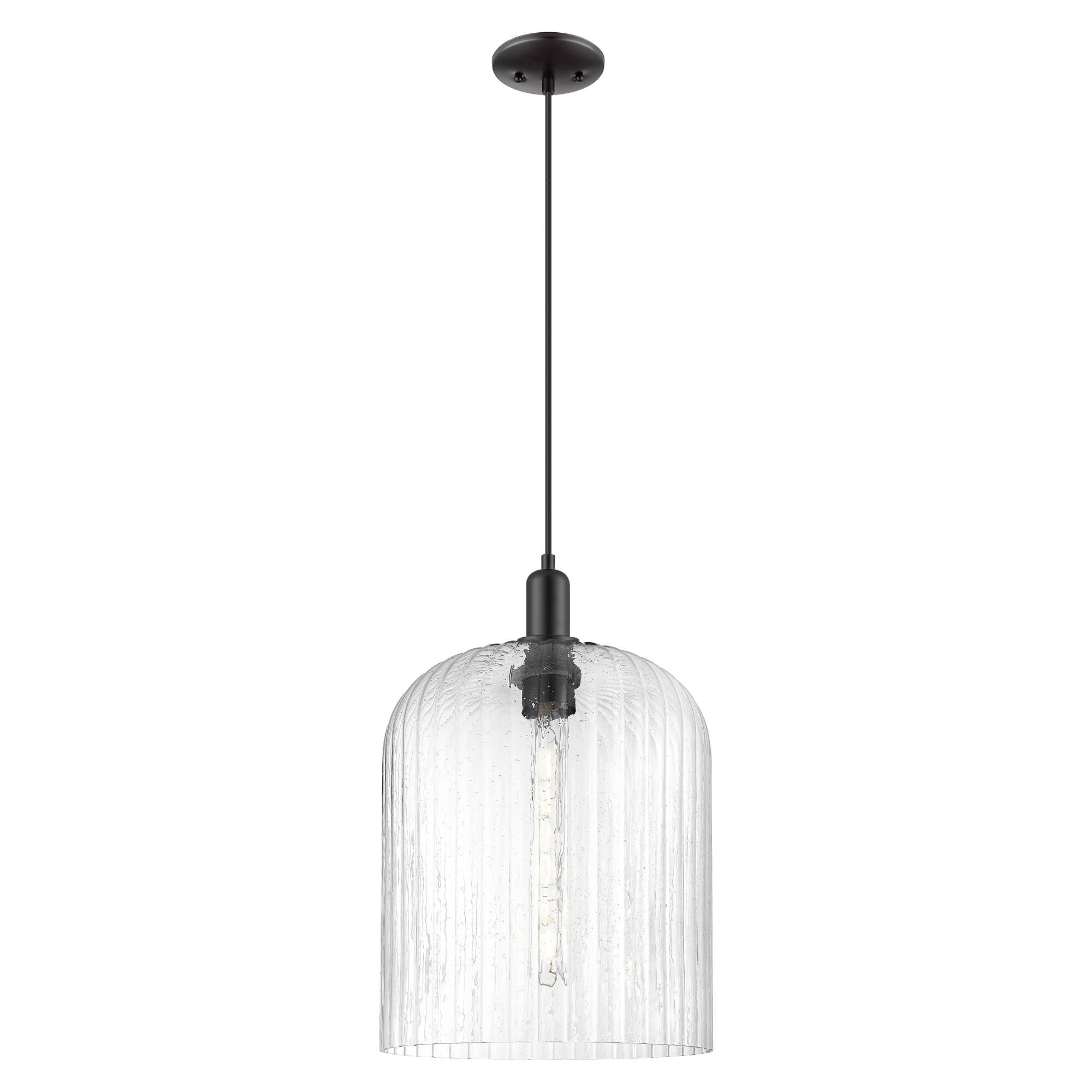 Shown in Matte Black finish and Seedy glass