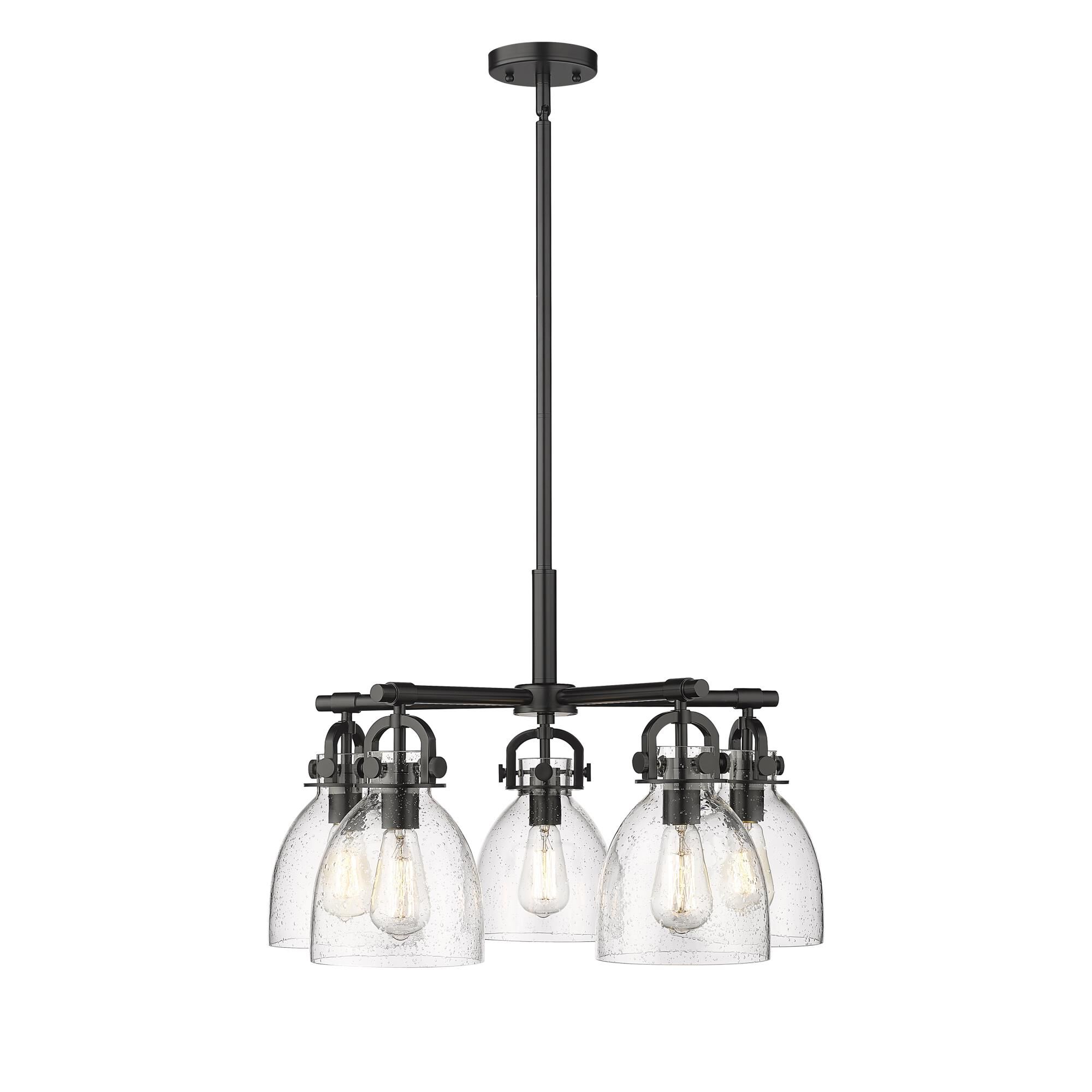Bruno Marashlian Newton Bell 26 Inch 5 Light Chandelier by Innovations Lighting