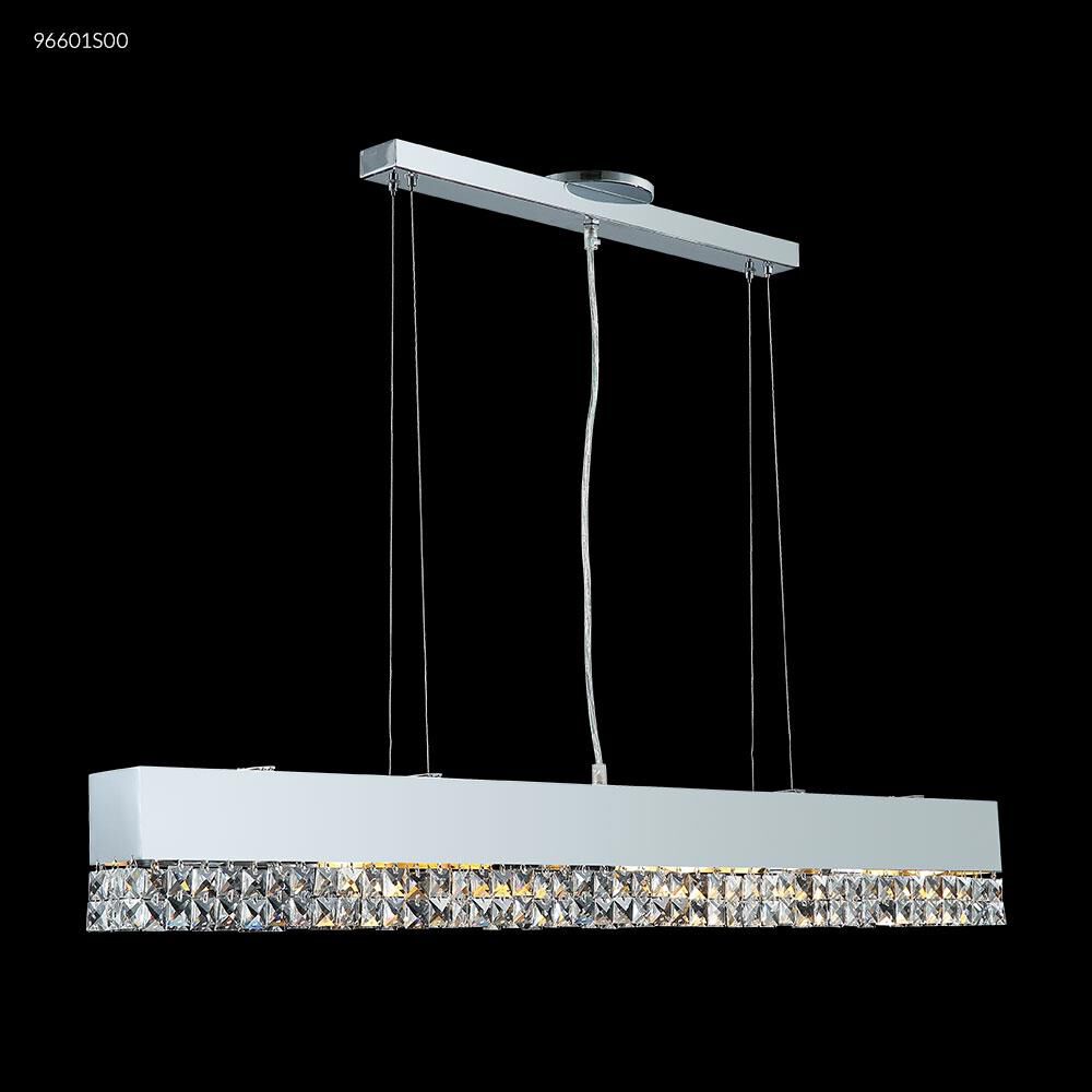 Fashionable Broadway Collection 40 Inch 6 Light Linear Suspension Light by James R. Moder