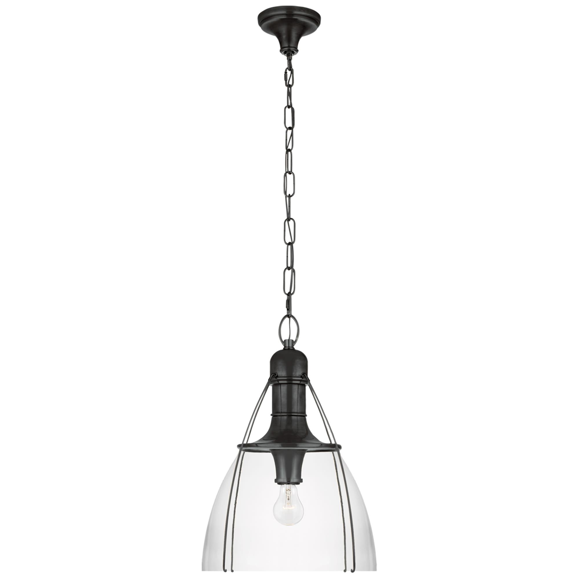 Shown in Bronze finish and Clear glass and Clear Glass shade