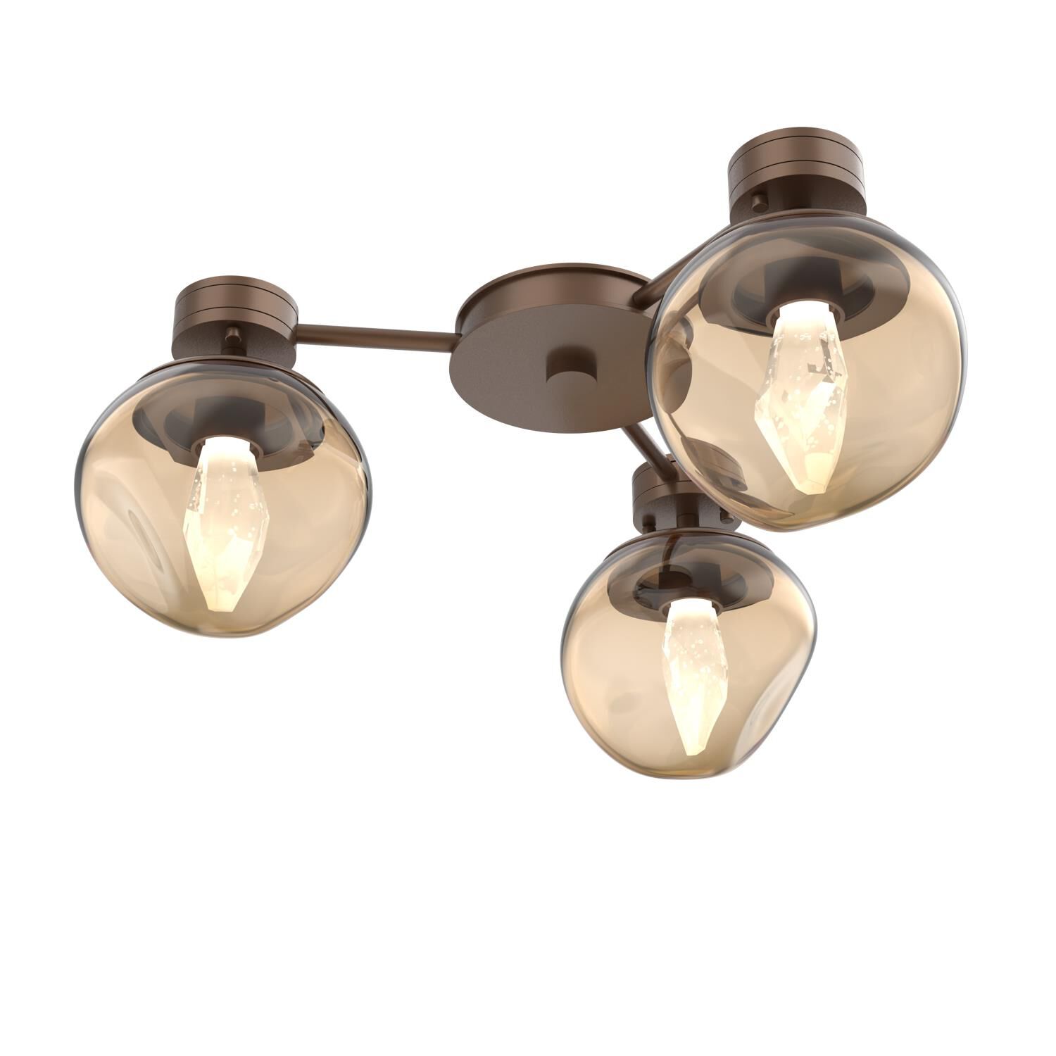 Levi Wilson Luna 23 Inch Semi Flush Mount by Hammerton Studio