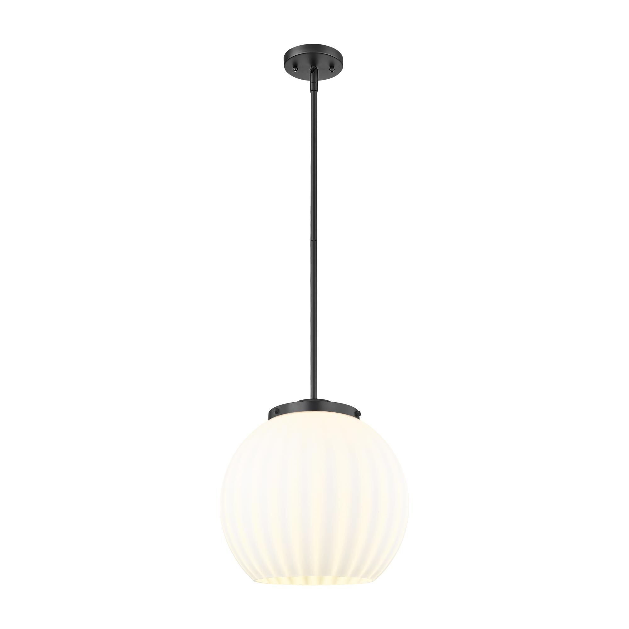 Bruno Marashlian White Venetian 14 Inch Large Pendant by Innovations Lighting