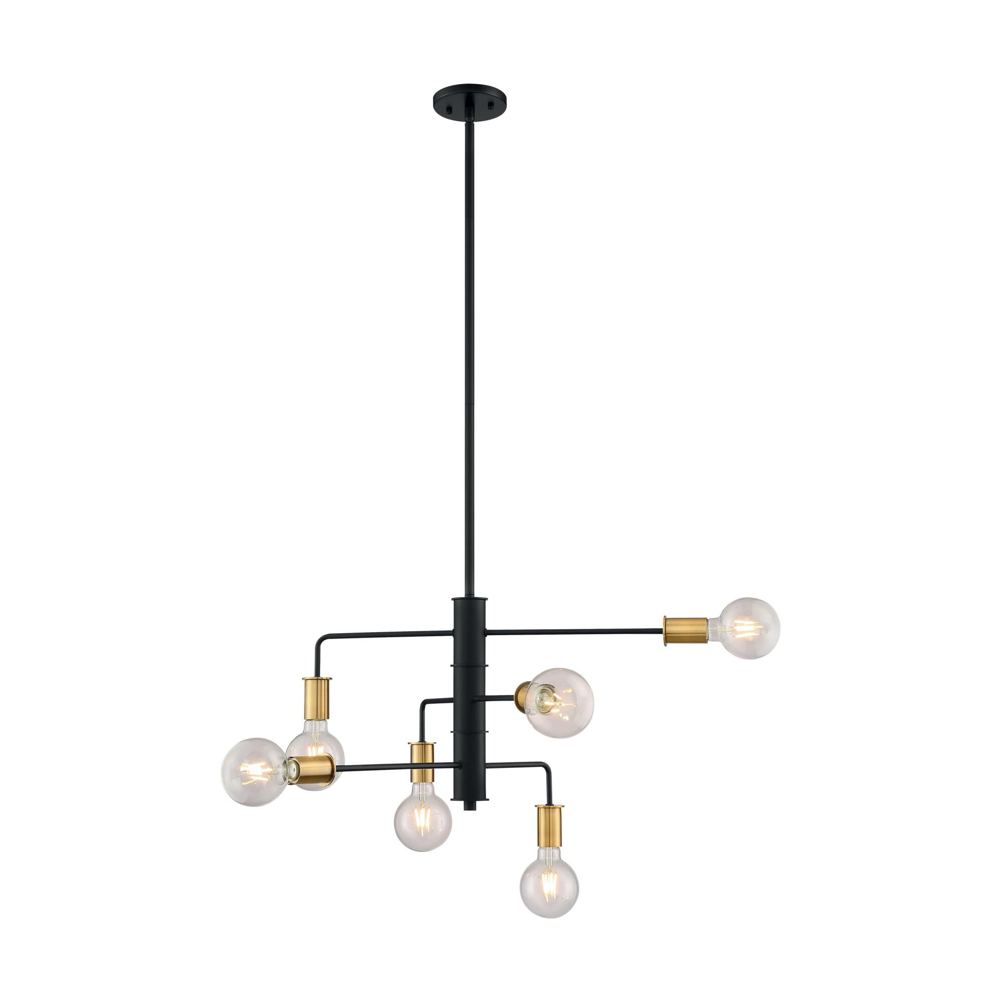 Ryder 6 Light Mini Chandelier by Nuvo Lighting