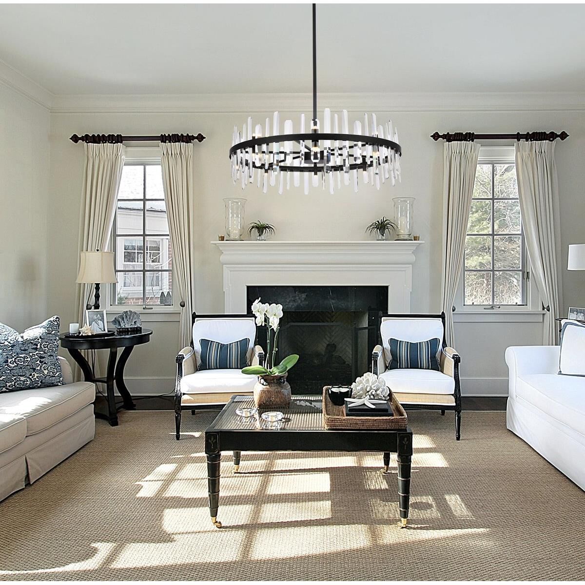 Shown in Black finish and Royal Cut Clear crystal