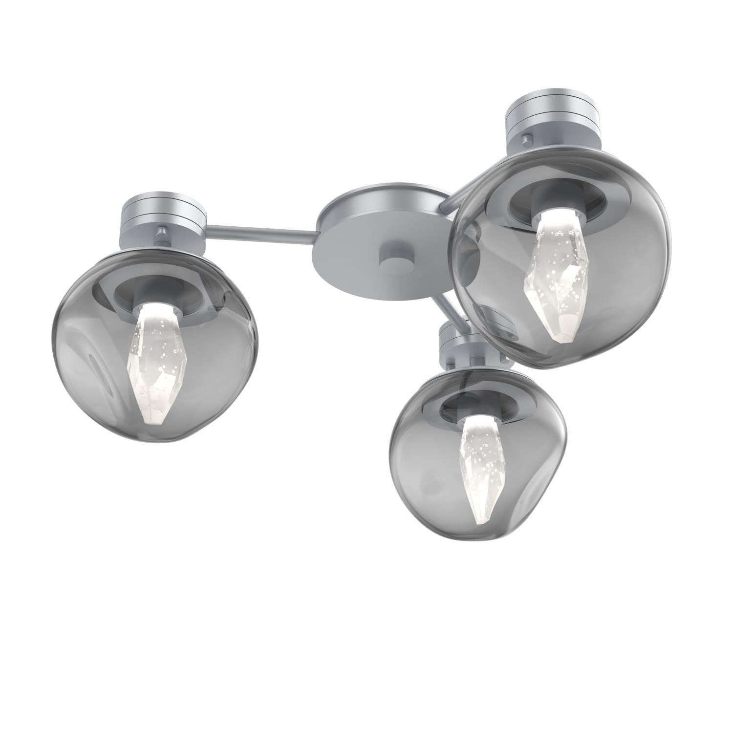 Levi Wilson Luna 23 Inch Semi Flush Mount by Hammerton Studio