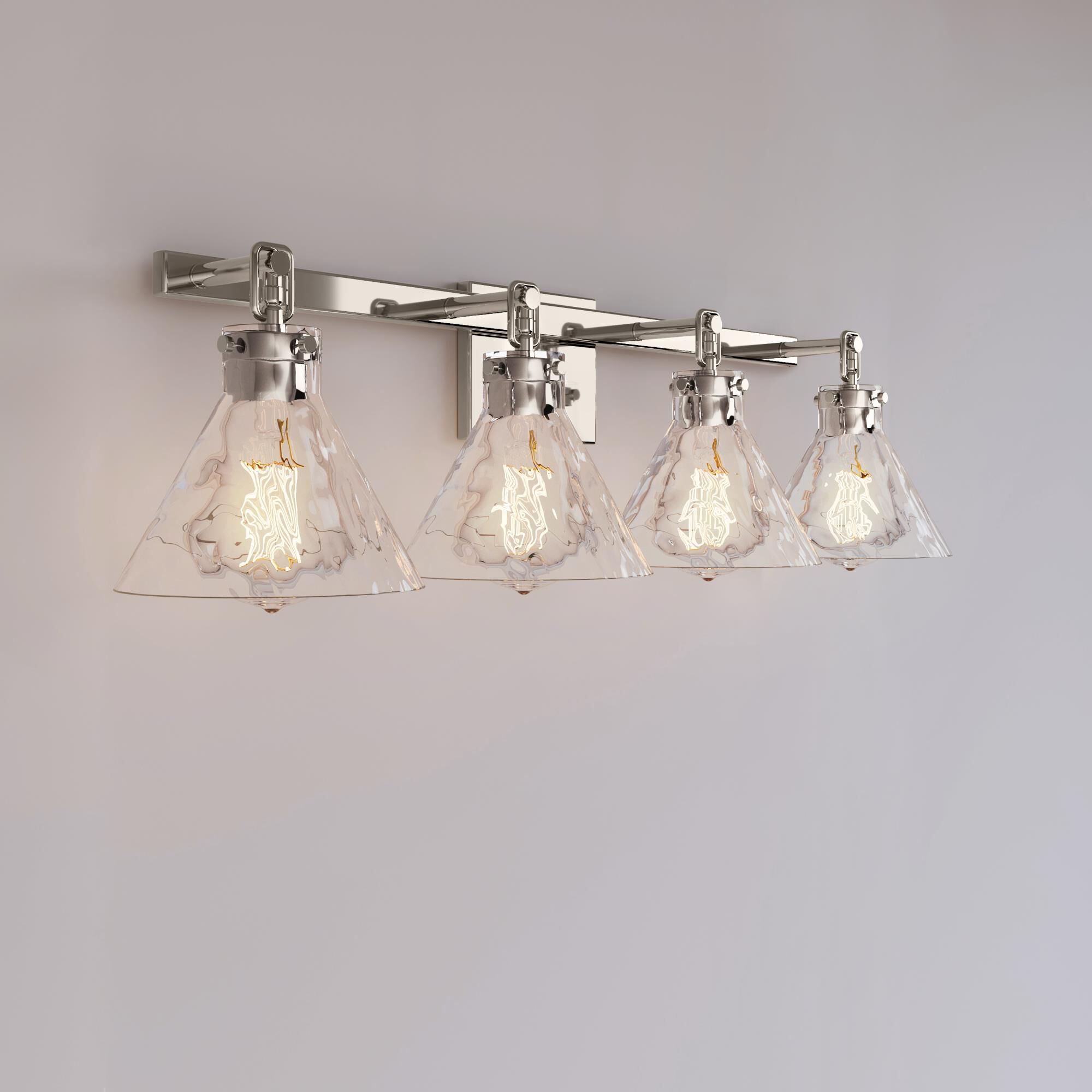 Shown in Polished Nickel finish and Clear Water glass