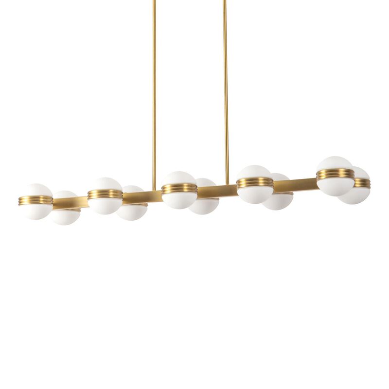 Peyton Fox Selene Medium Linear Chandelier by Kuzco