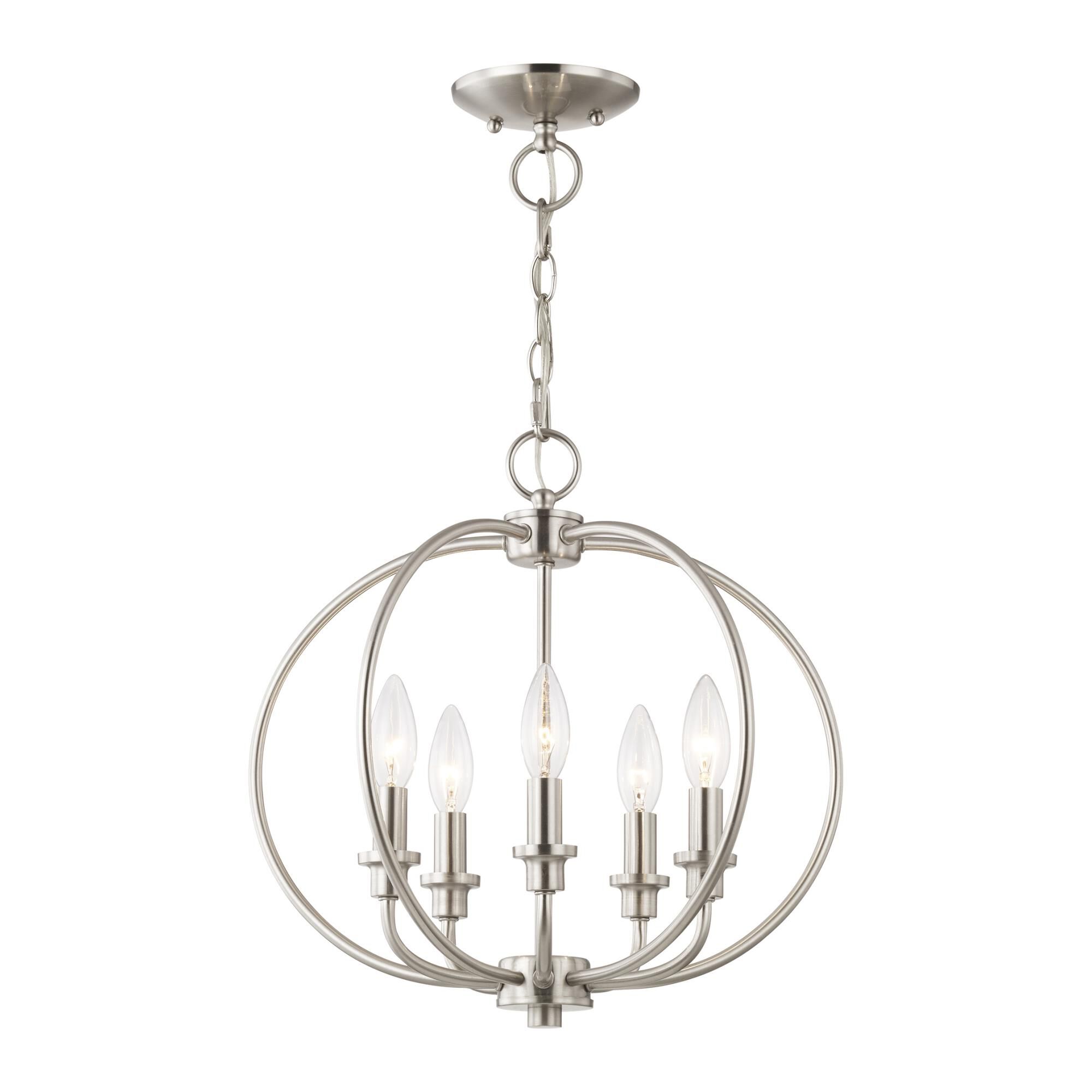 Milania 16 Inch 5 Light Mini Chandelier by Livex Lighting