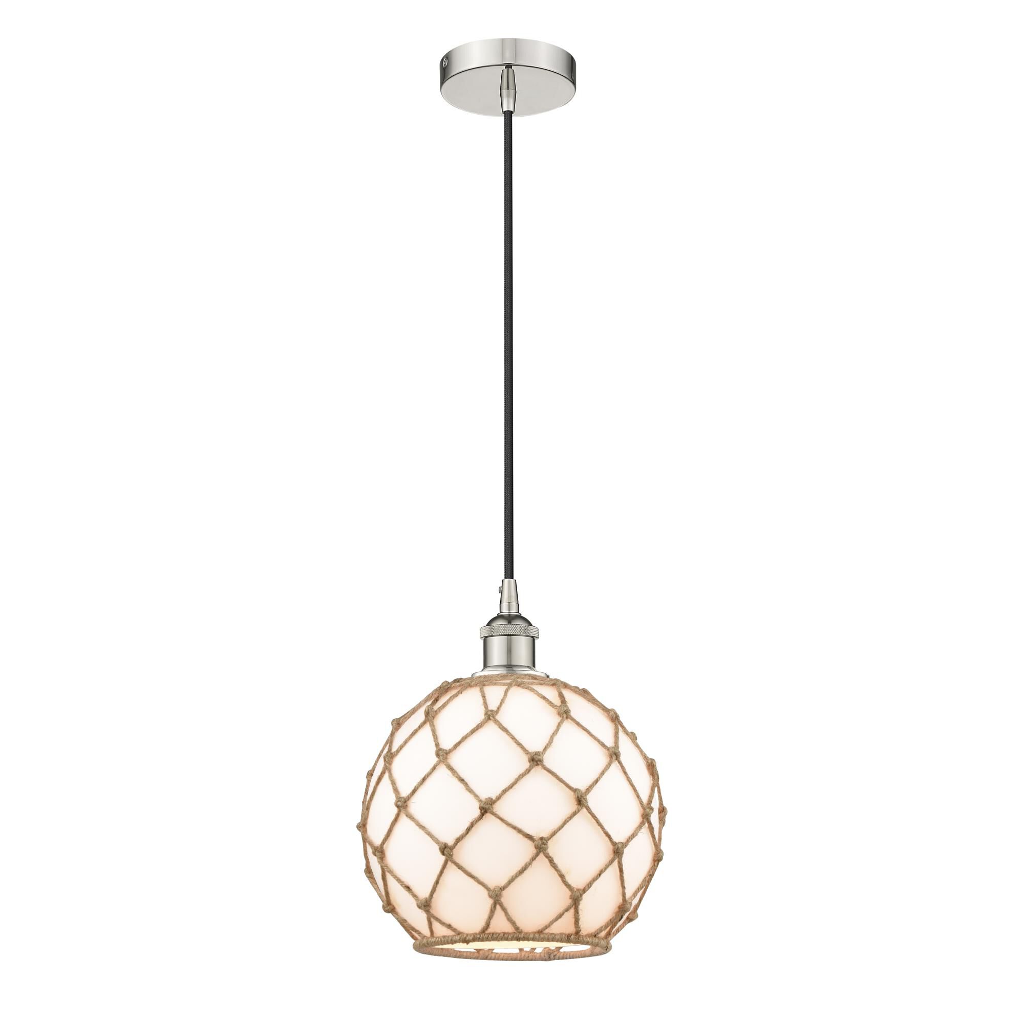 Bruno Marashlian Farmhouse Rope 10 Inch Mini Pendant by Innovations Lighting