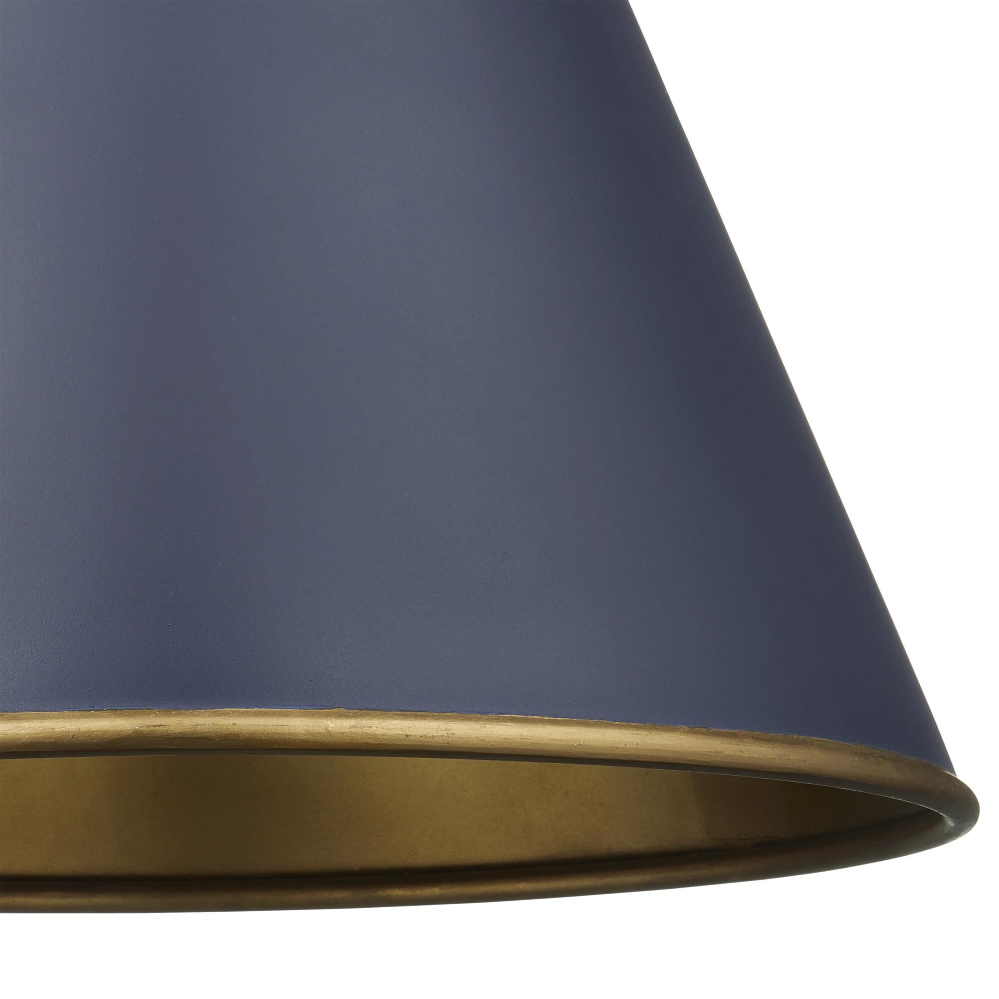 Shown in Hiroshi Dark Blue/Contemporary Gold Leaf/Gold finish