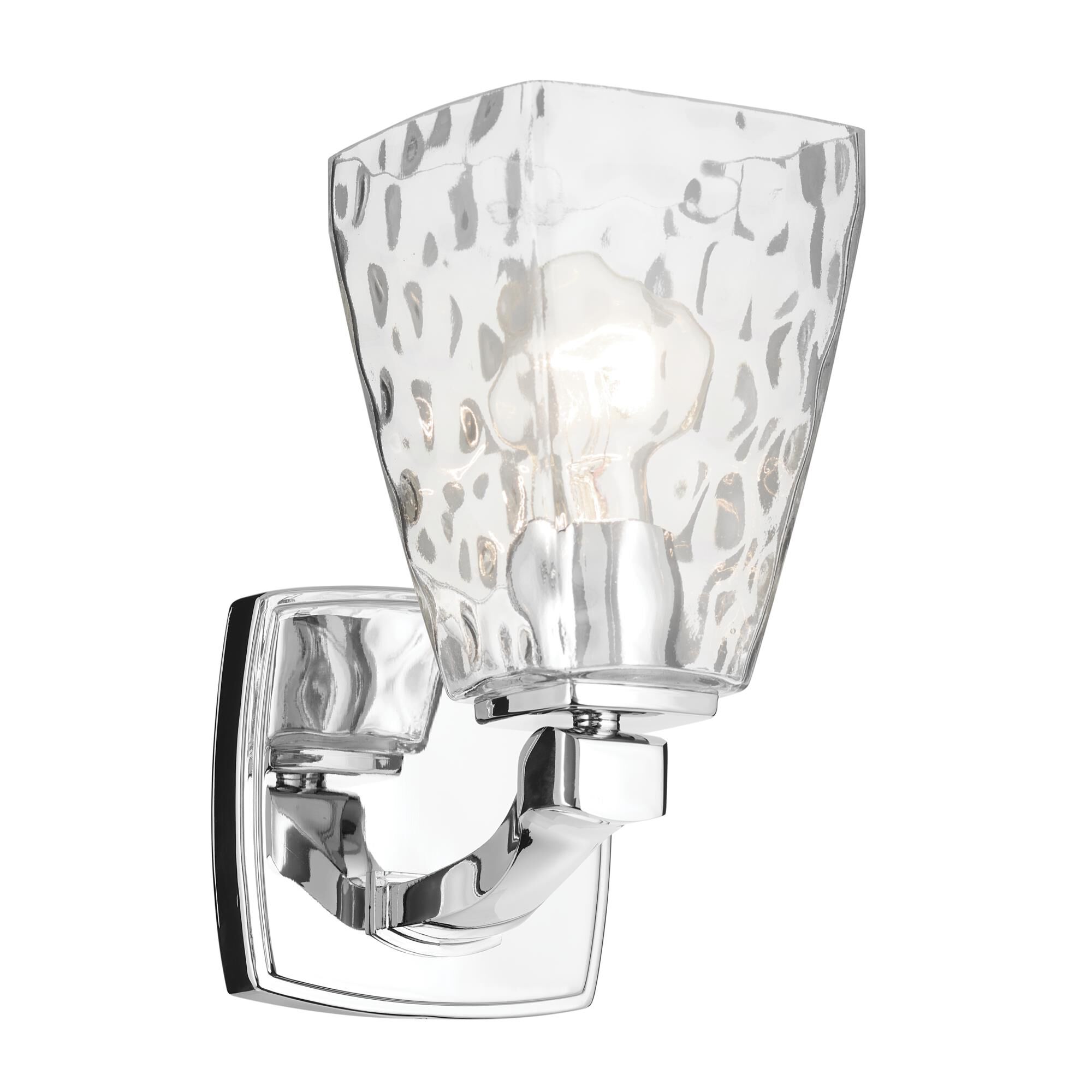 Shown in Chrome finish and Clear Water glass