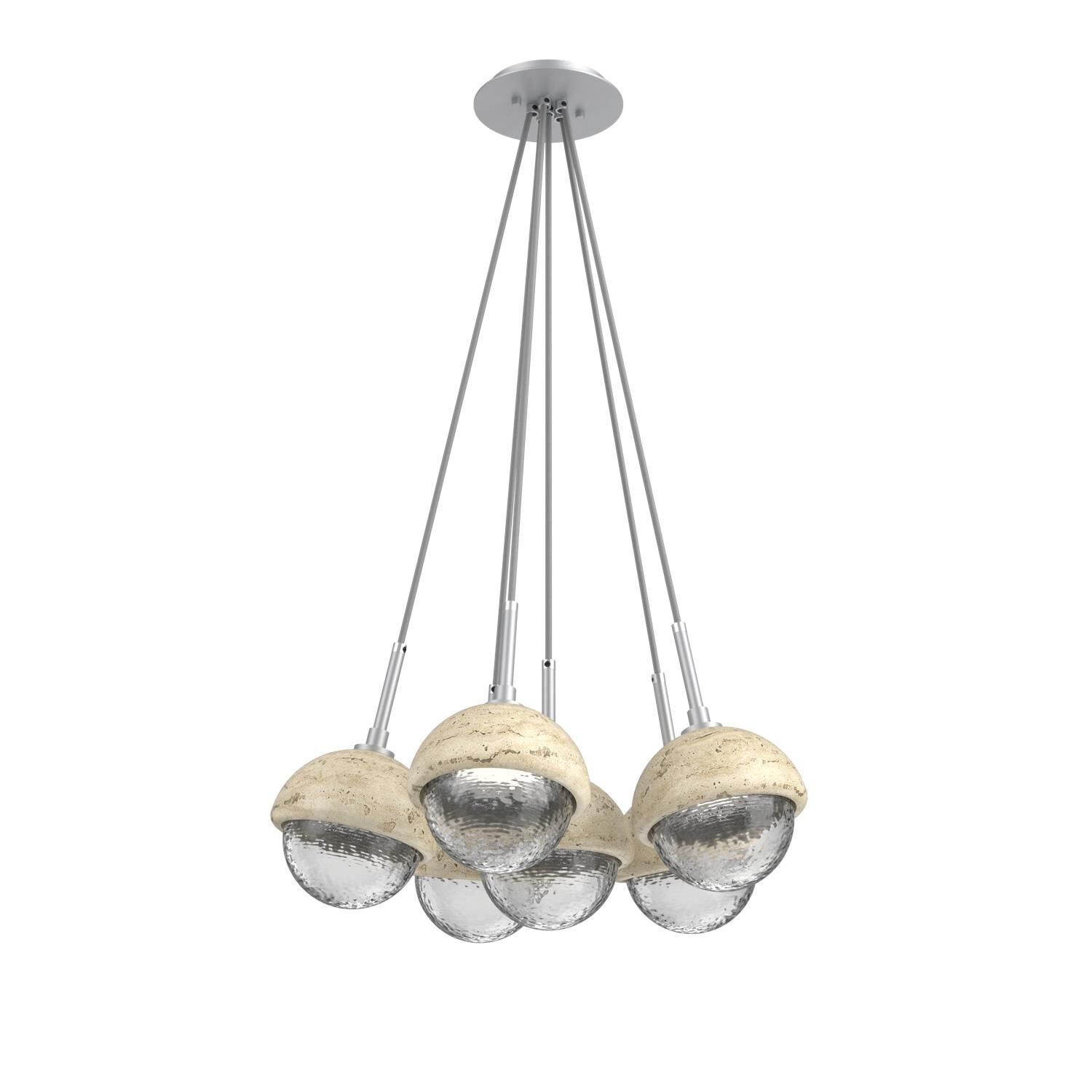 Levi Wilson Cabochon 19 Inch Multi Pendant Light by Hammerton Studio