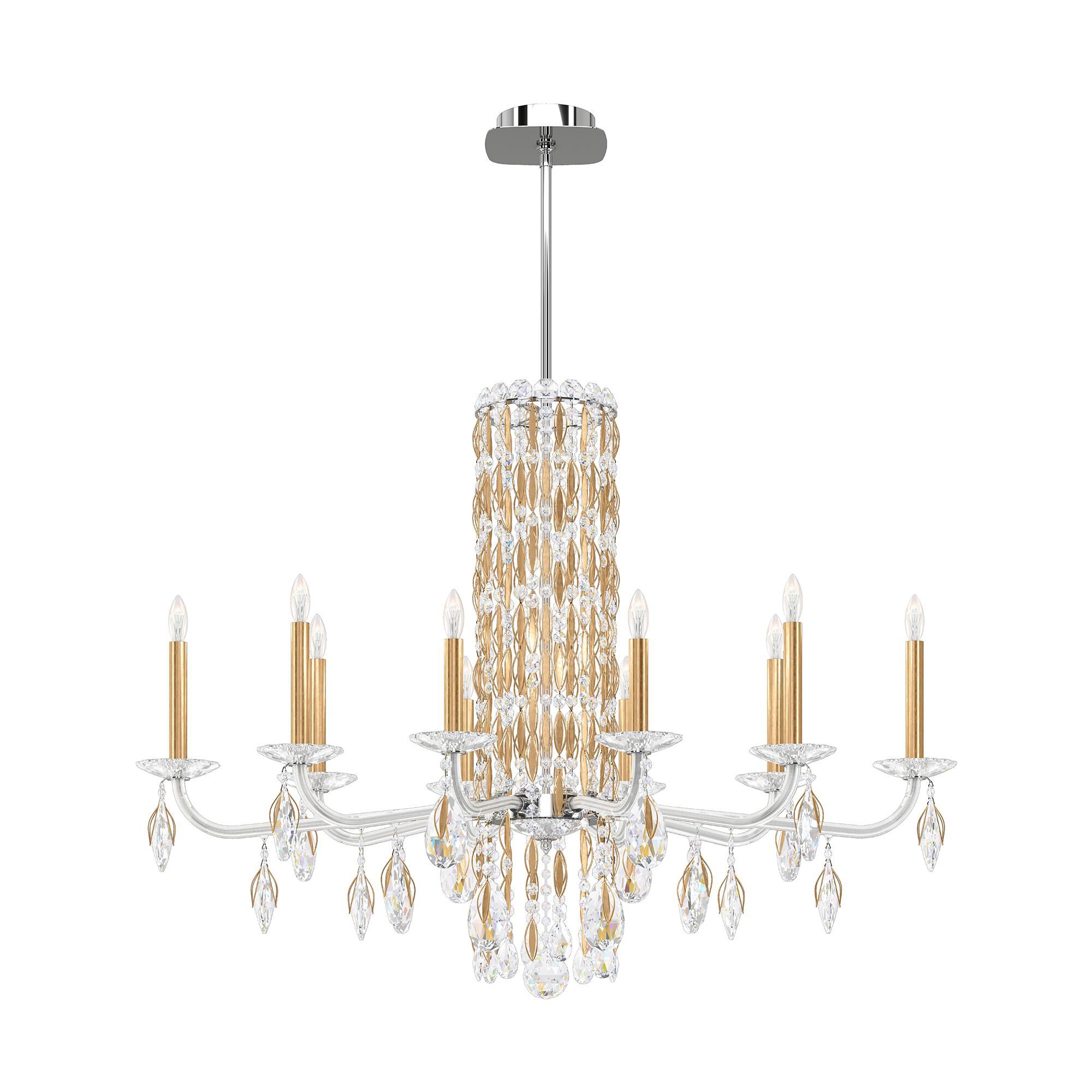 Shown in Heirloom Gold finish and Clear Radiance crystal