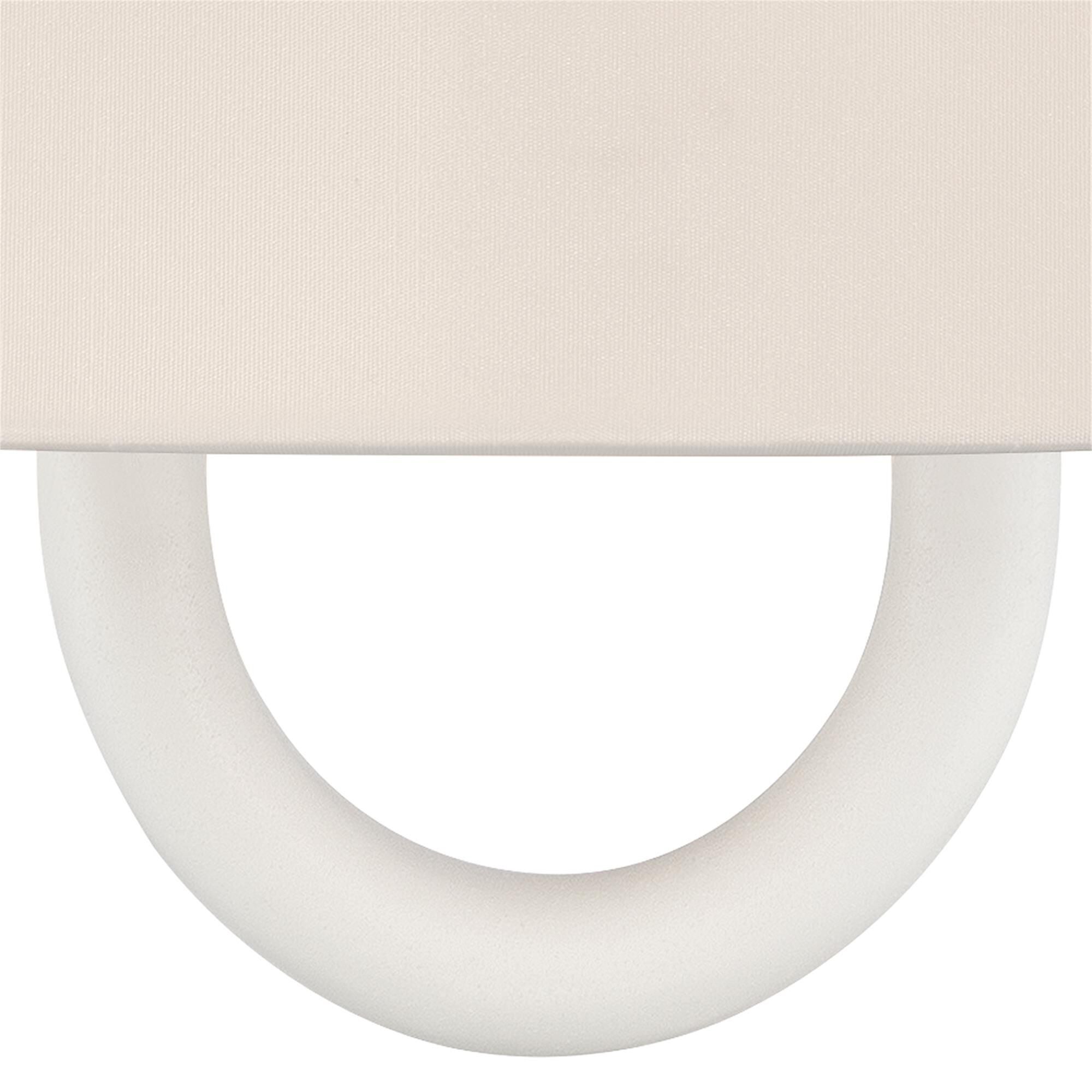 Shown in Vibrant Gold finish and Fabric glass and Fabric shade