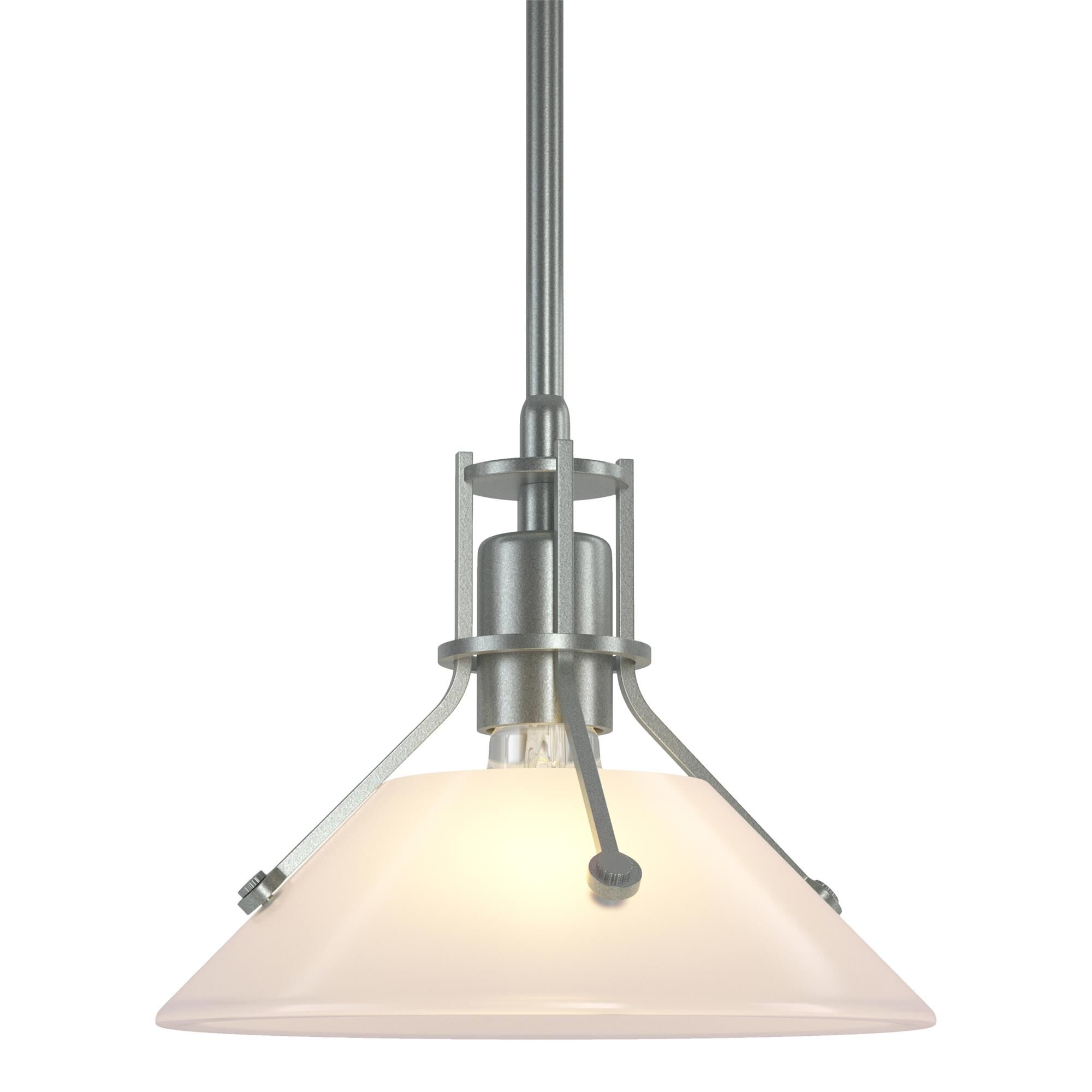 Shown in Vintage Platinum finish and Frosted glass