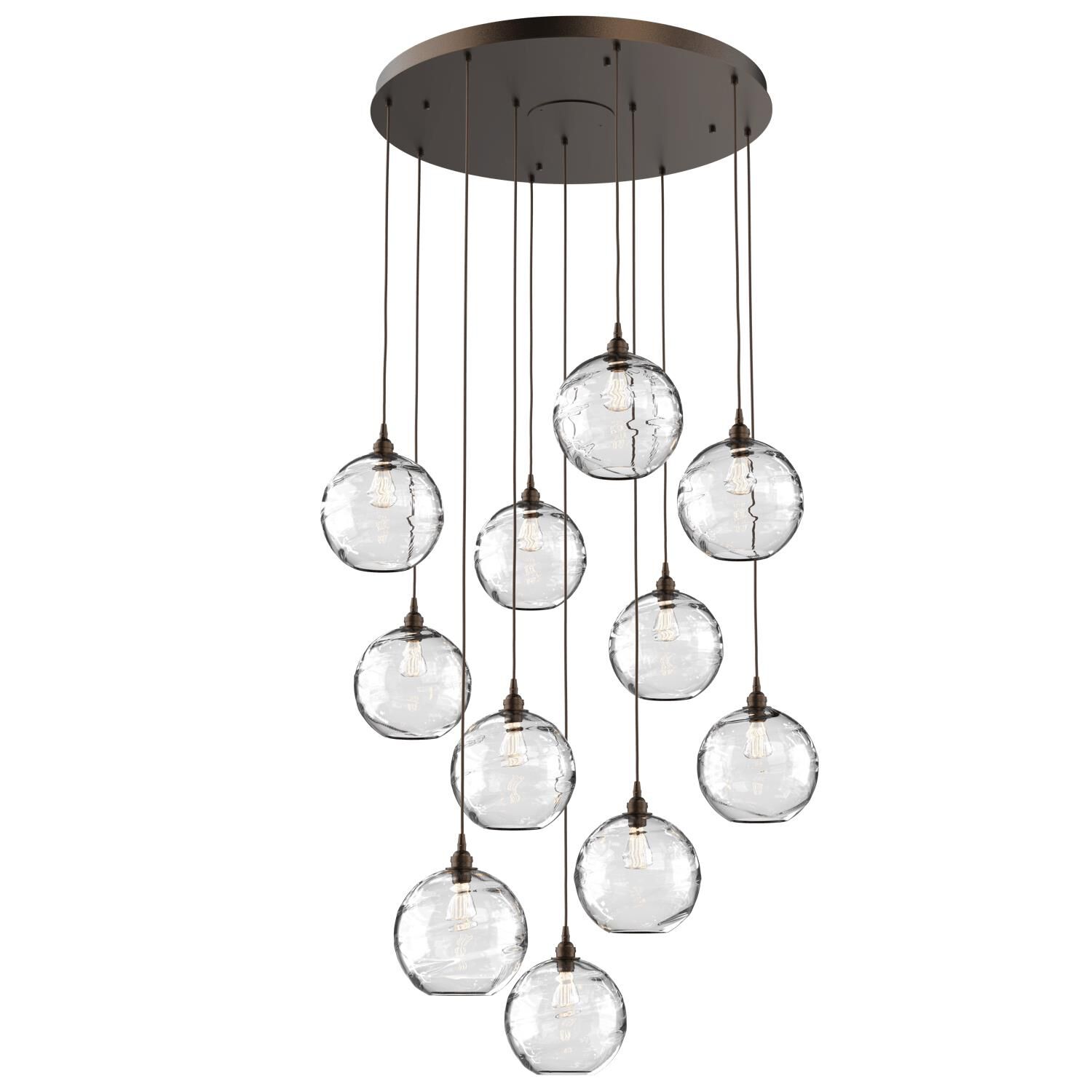 Terra 36 Inch 11 Light Multi Light Pendant by Hammerton Studio