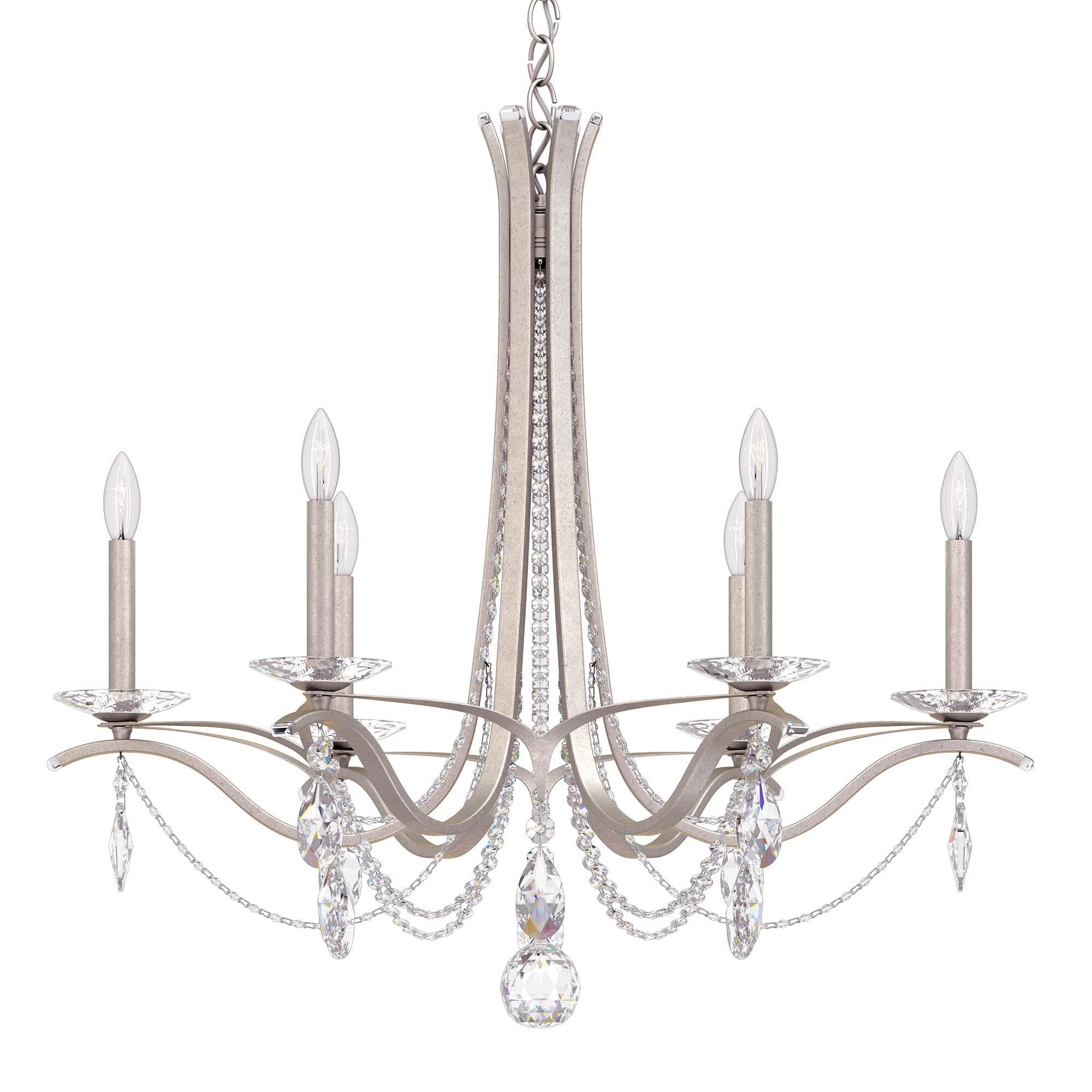 Shown in Antique Silver finish and Clear Radiance crystal