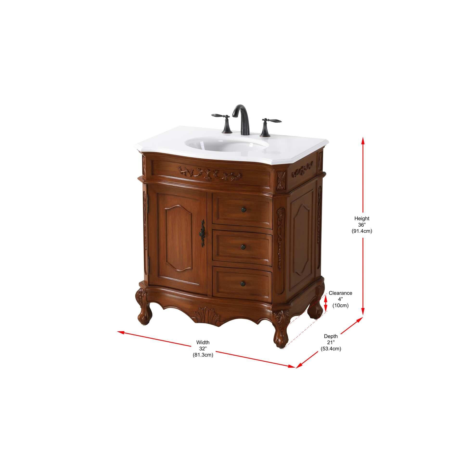 Shown in Teak finish