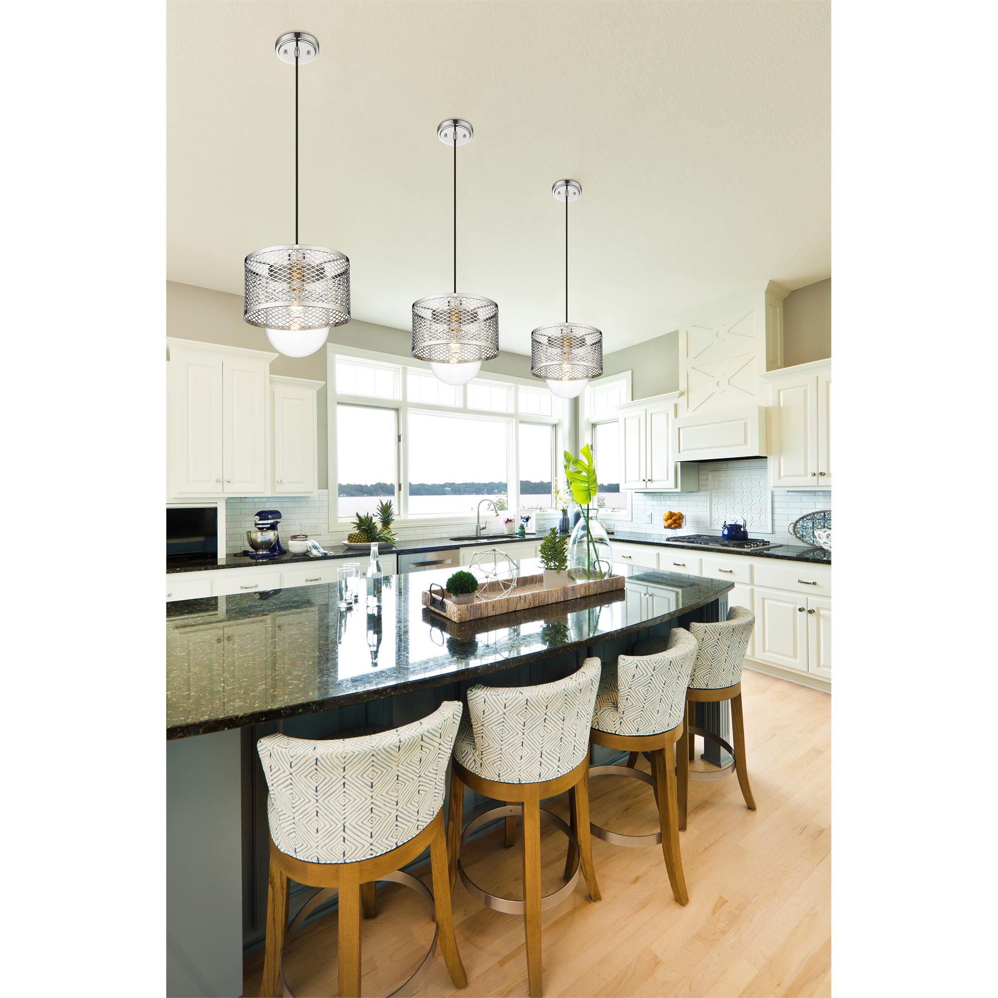Shown in Polished Nickel finish and Clear glass and Clear shade