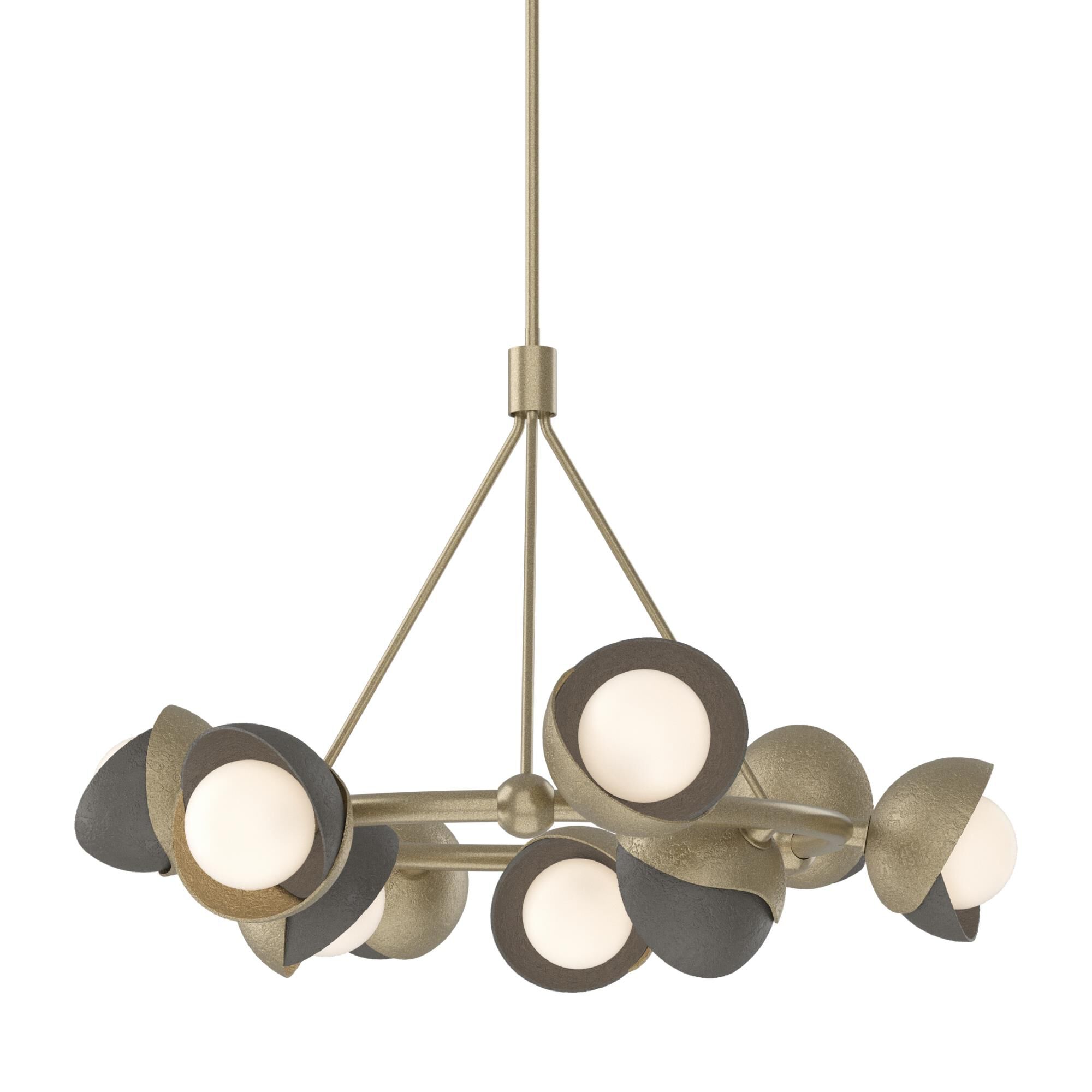 Shown in Soft Gold finish and Opal glass and Opal Glass shade