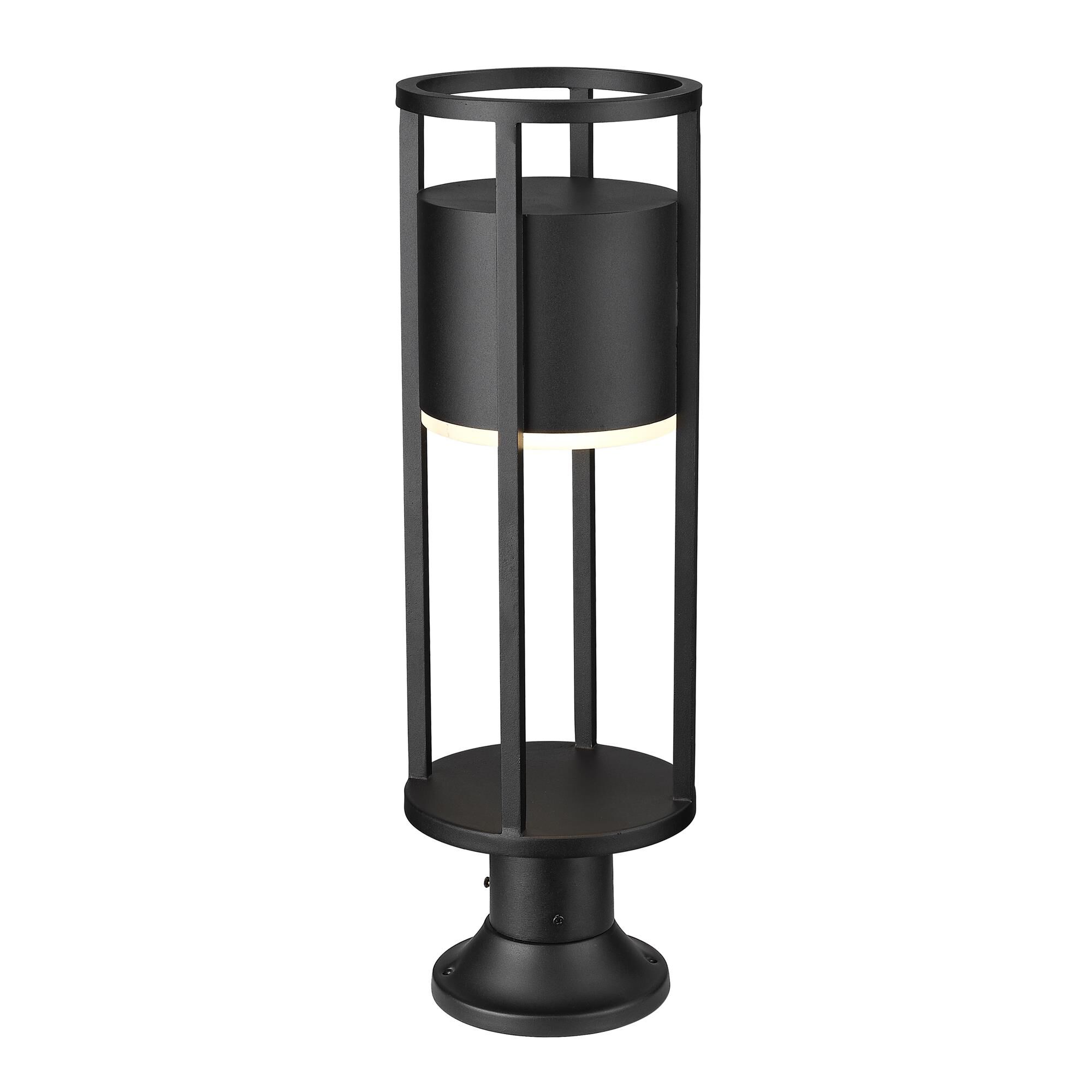 Shown in Matte Black finish and Etched glass