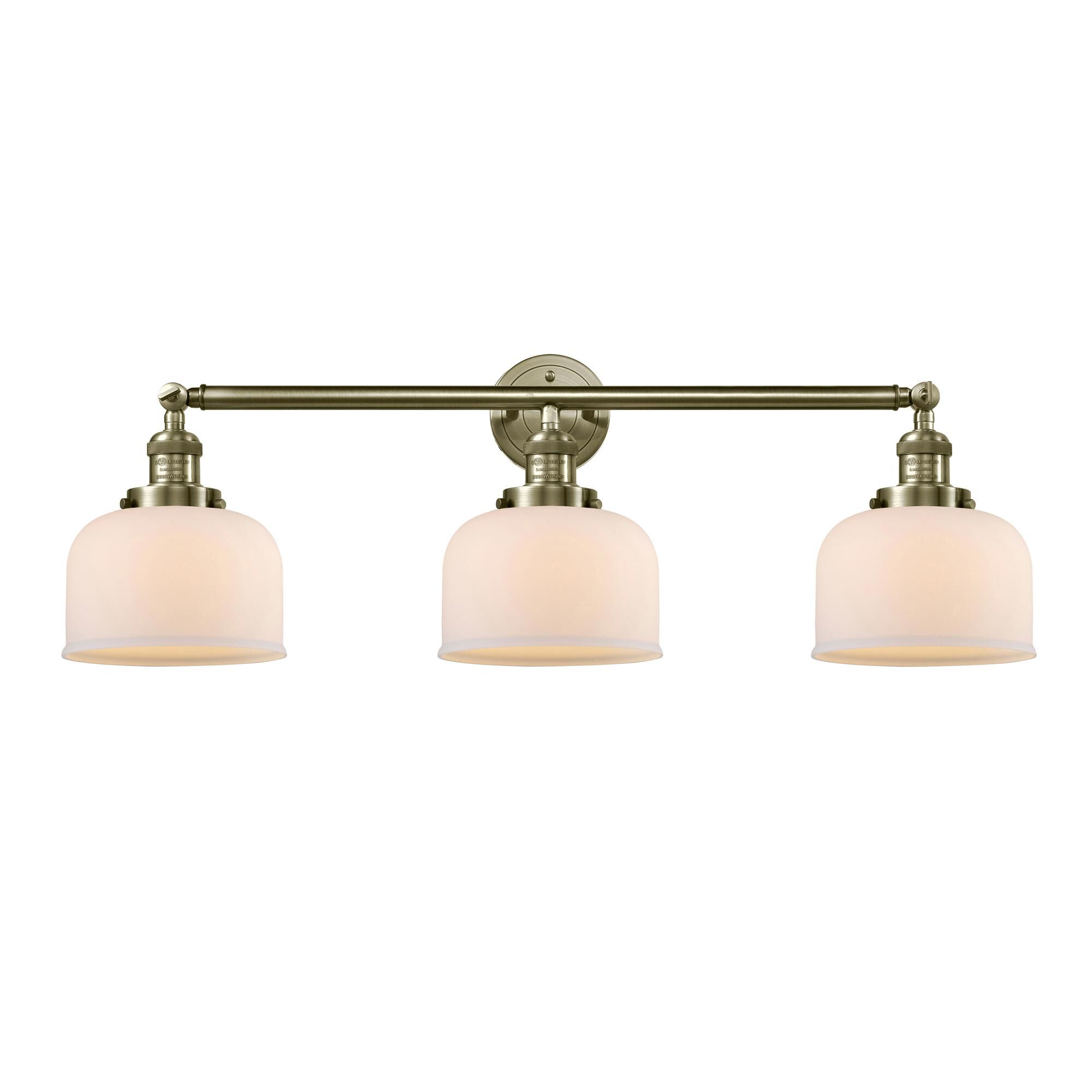 Bruno Marashlian Large Bell 32 Inch 3 Light Bath Vanity Light by Innovations Lighting