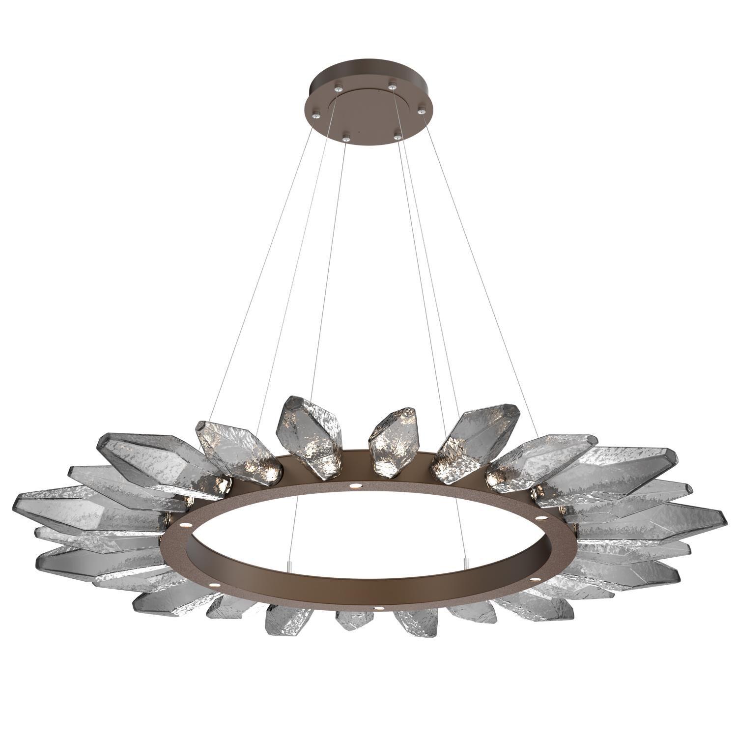 Rock Crystal 56 Inch 30 Light LED Chandelier by Hammerton Studio