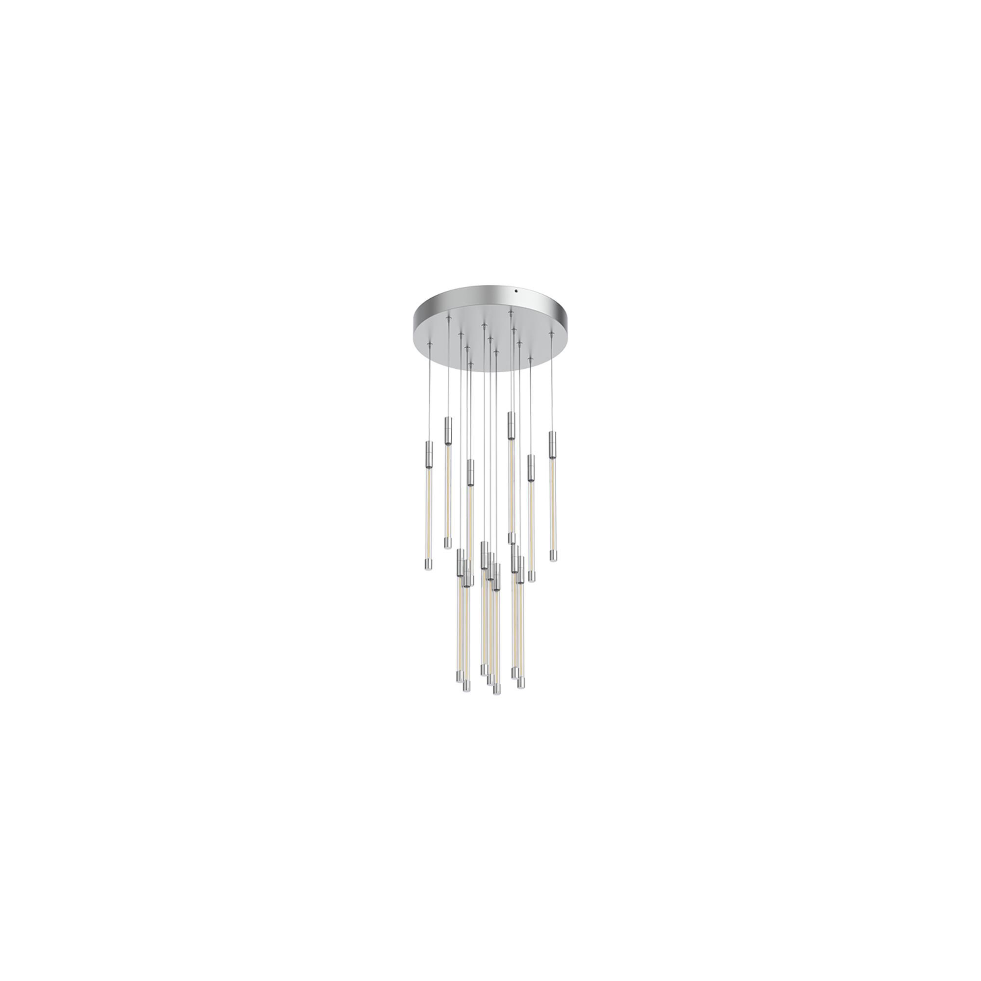 Shown in Chrome finish and Clear glass