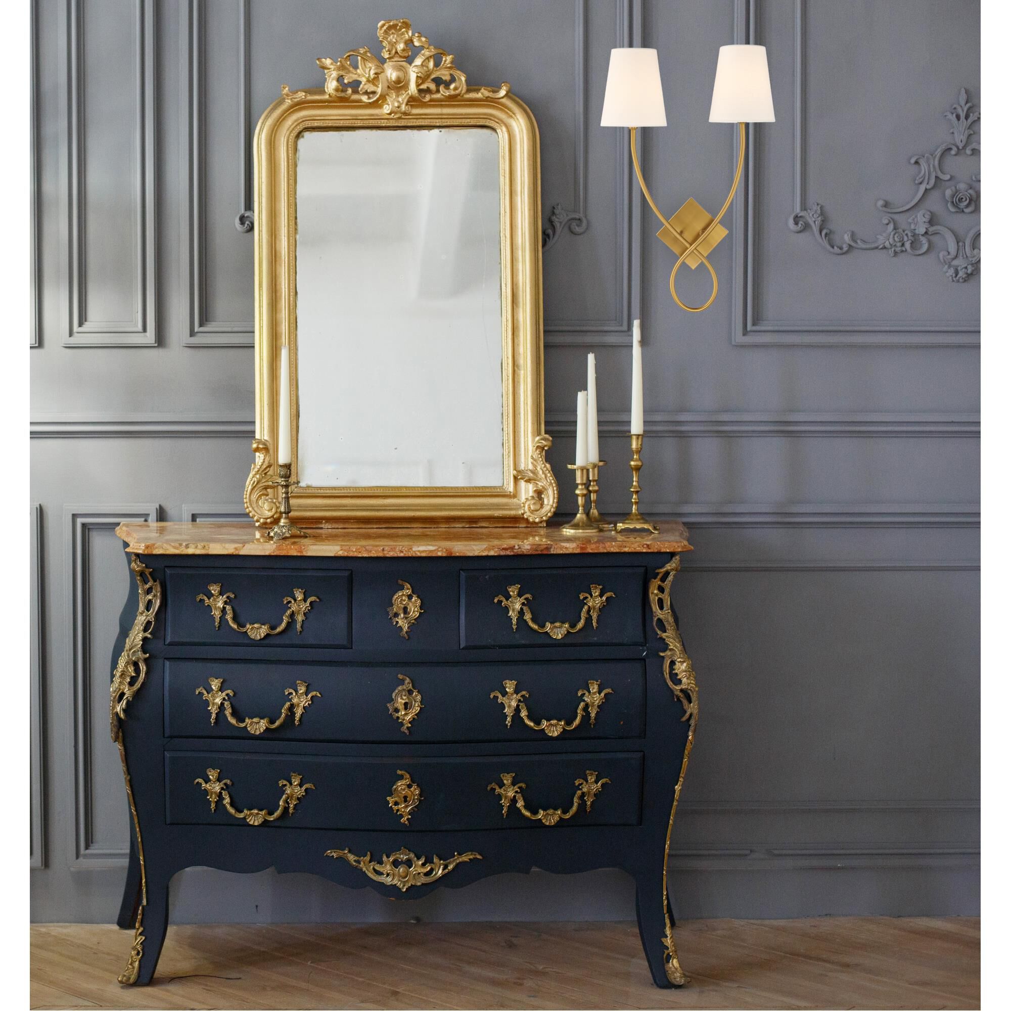 Shown in Warm Brass finish